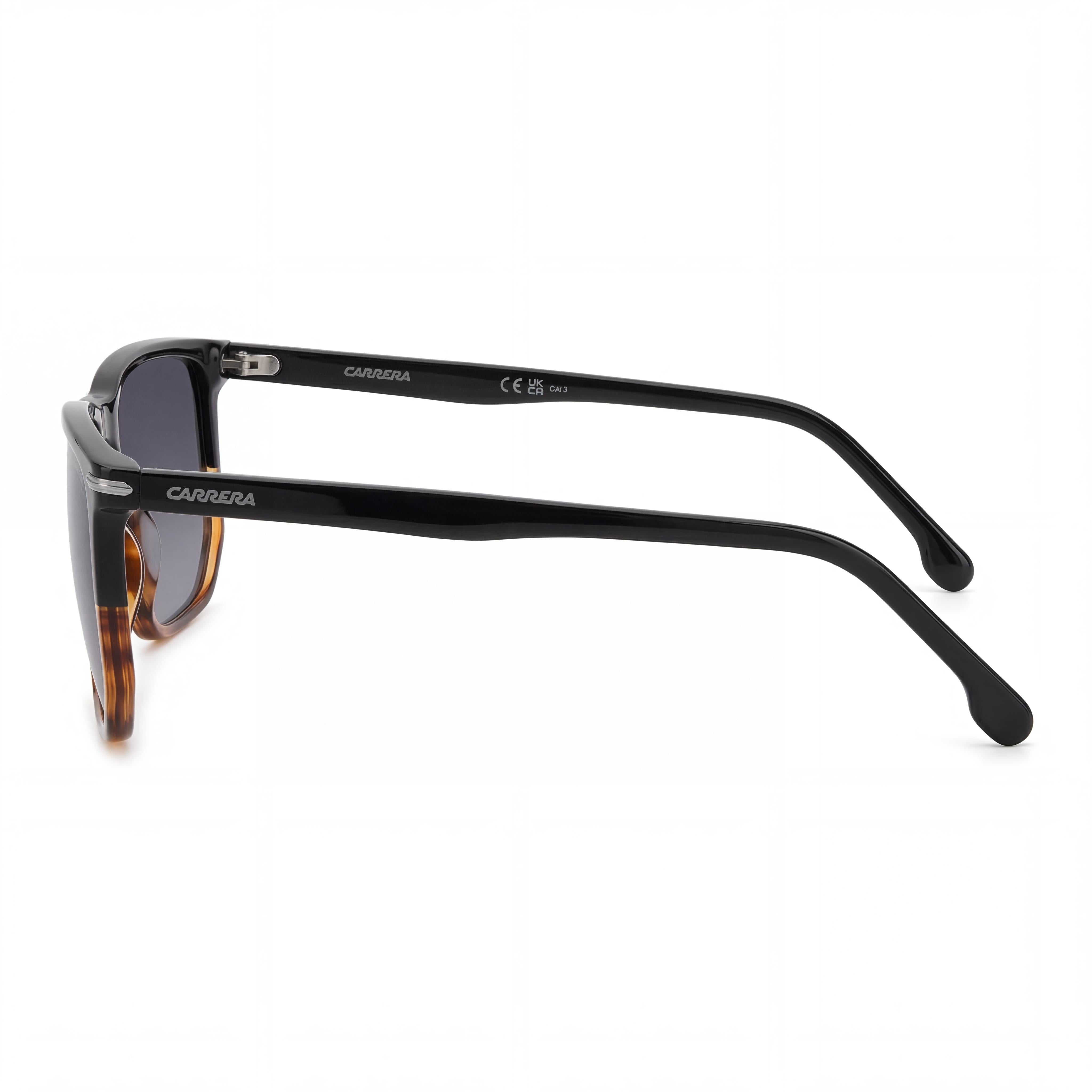 Carrera 329/S Unisex Acetate Black Havana Dark Grey Heather Polycarbonate UV Protection Sunglasses 58mm, Photo 3