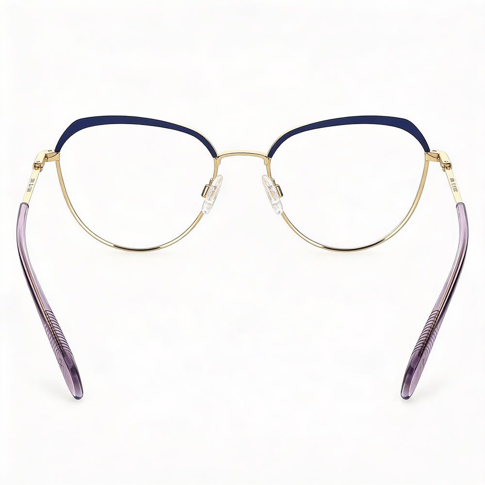 Gafas de sol para mujer rag & bone Rnb3030/G con montura de metal azul y dorado y lentes de policarbonato de 52 mm