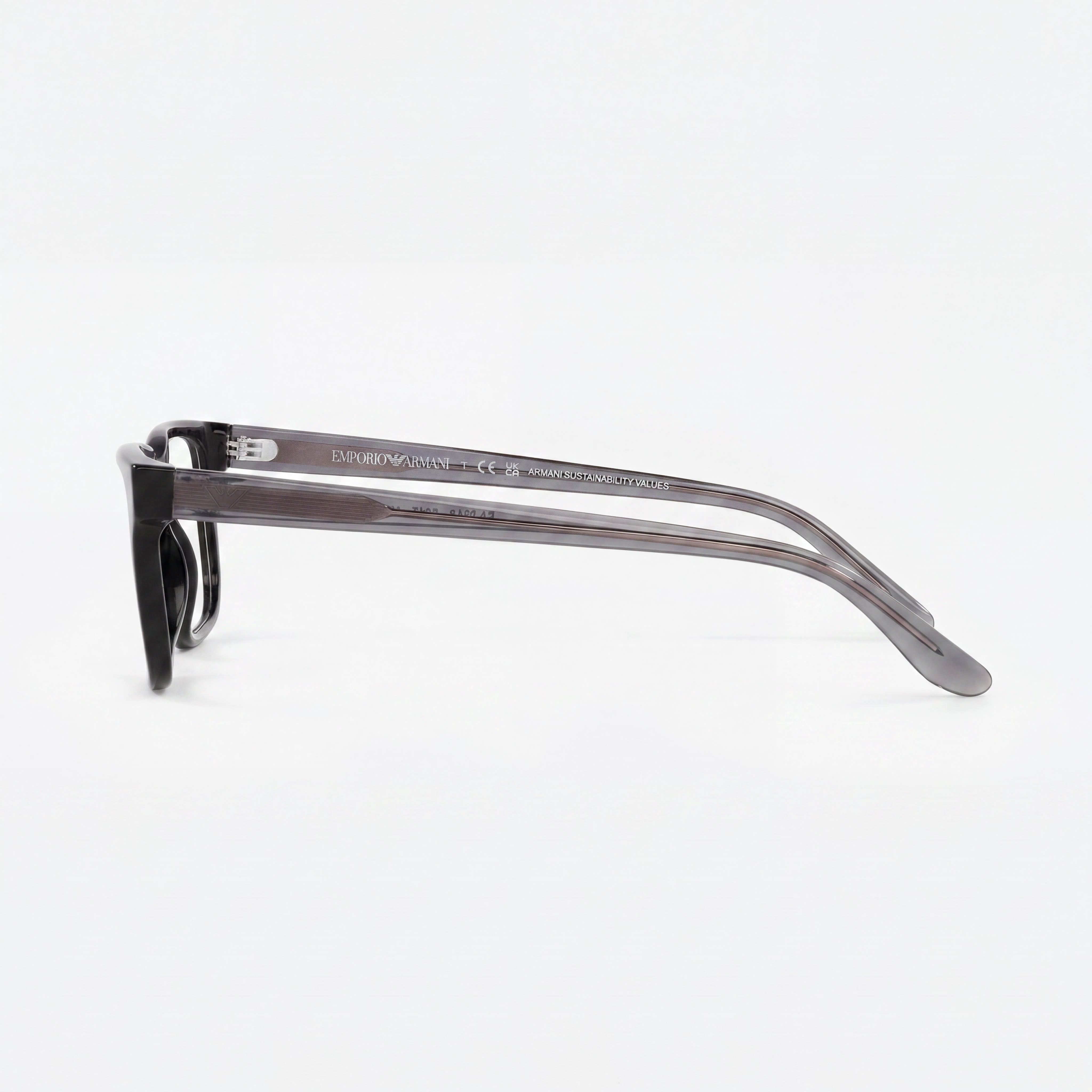 Emporio Armani Ea3218 Women's Black Plastic Optical Frame Eyeglasses with 55mm Lens, 17mm Bridge, 145mm Temple, Photo 3