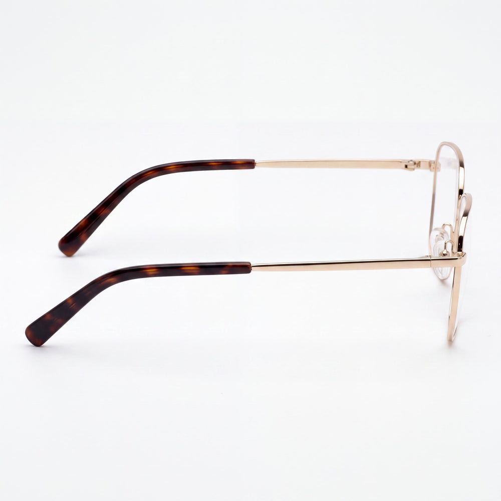 MCM WORLDWIDE Mw5021-h Unisex Full Rim Plastic Frame Optical Eyeglasses in Pale Gold, Size 53-17-145
