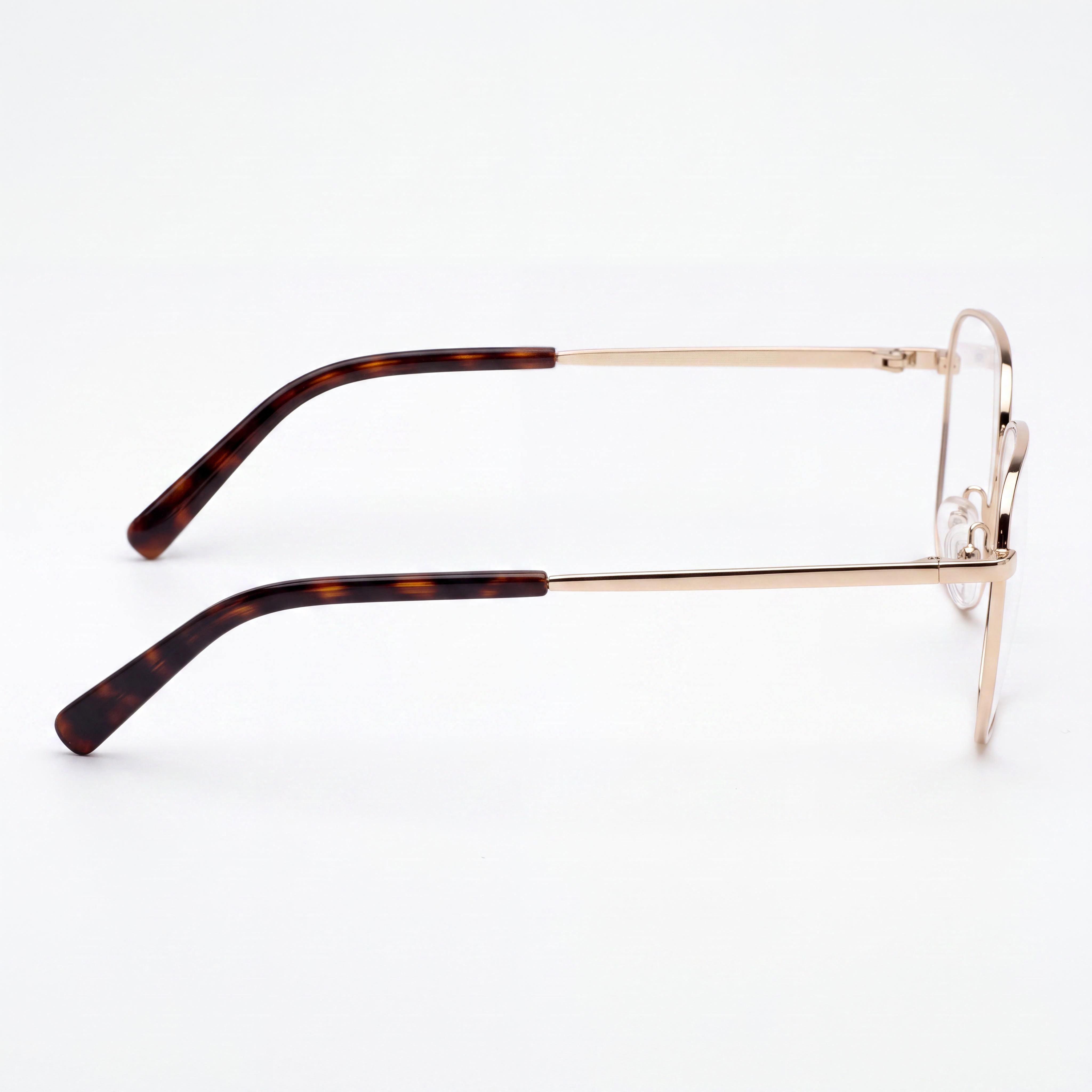 MCM WORLDWIDE Gafas ópticas unisex casuales de montura completa de plástico en oro pálido, talla 53-17-145, Photo 2