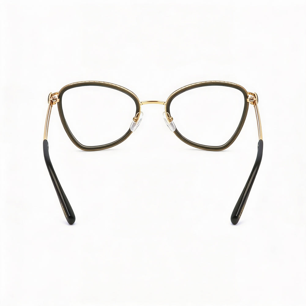 Gafas de sol modernas Moschino para mujer, montura caqui con lentes de policarbonato caqui, ancho de lente de 52 mm