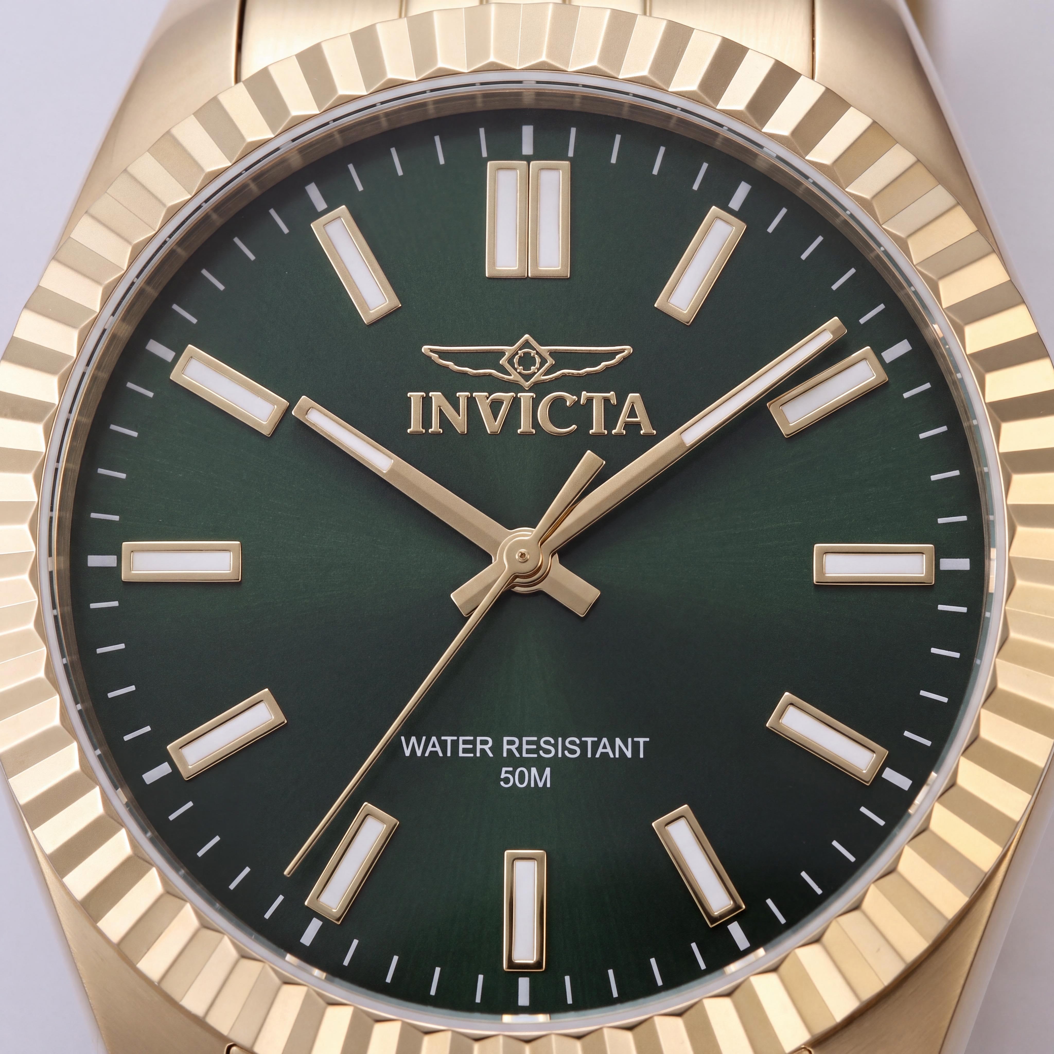 Invicta Men's Specialty 47489 Green Dial 43mm Stainless Steel Quartz Water Resistant Watch, Photo 2