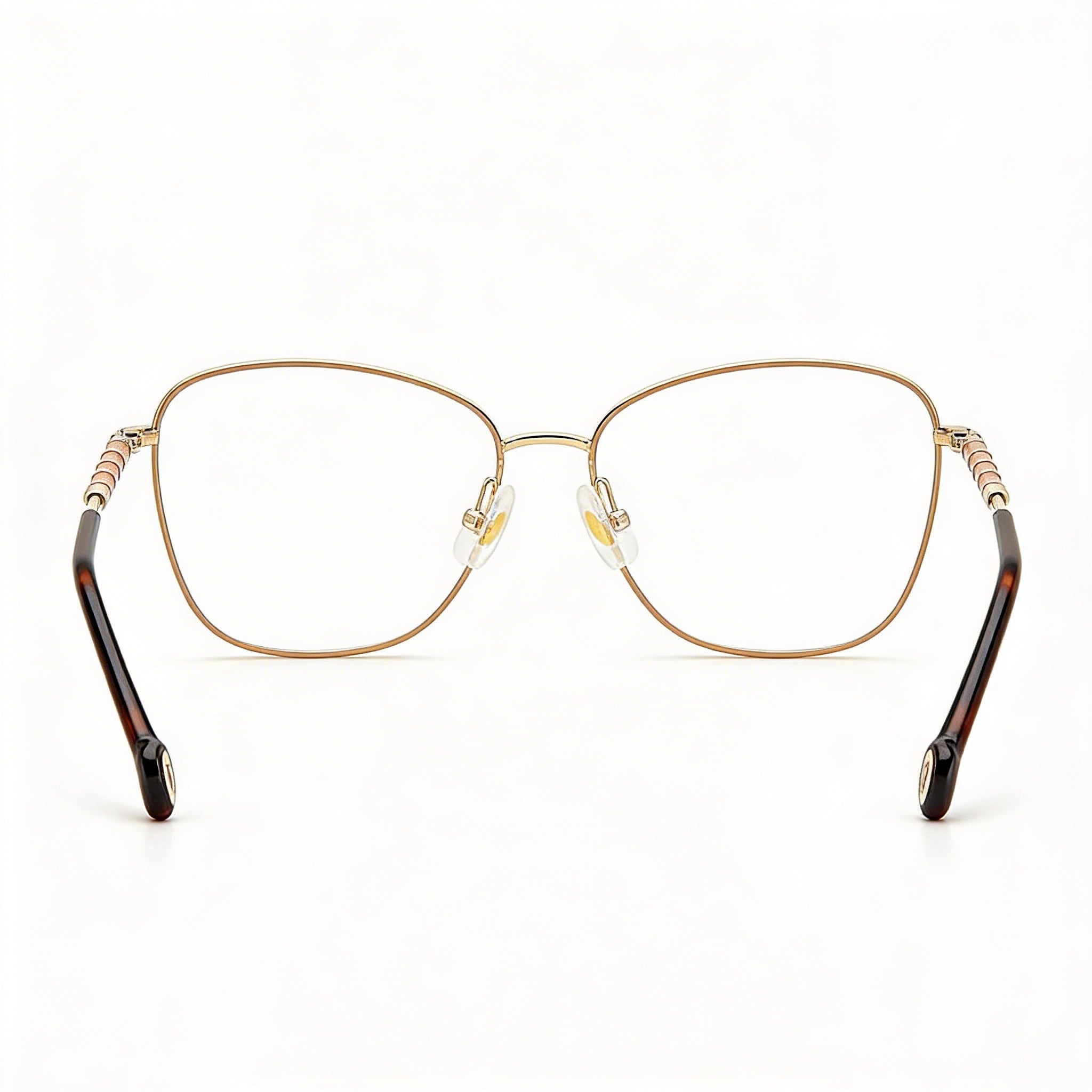 Carolina Herrera Montura Dorada Nude de Acero Aleado para Mujer, Lentes no Graduadas 55mm, Photo 3