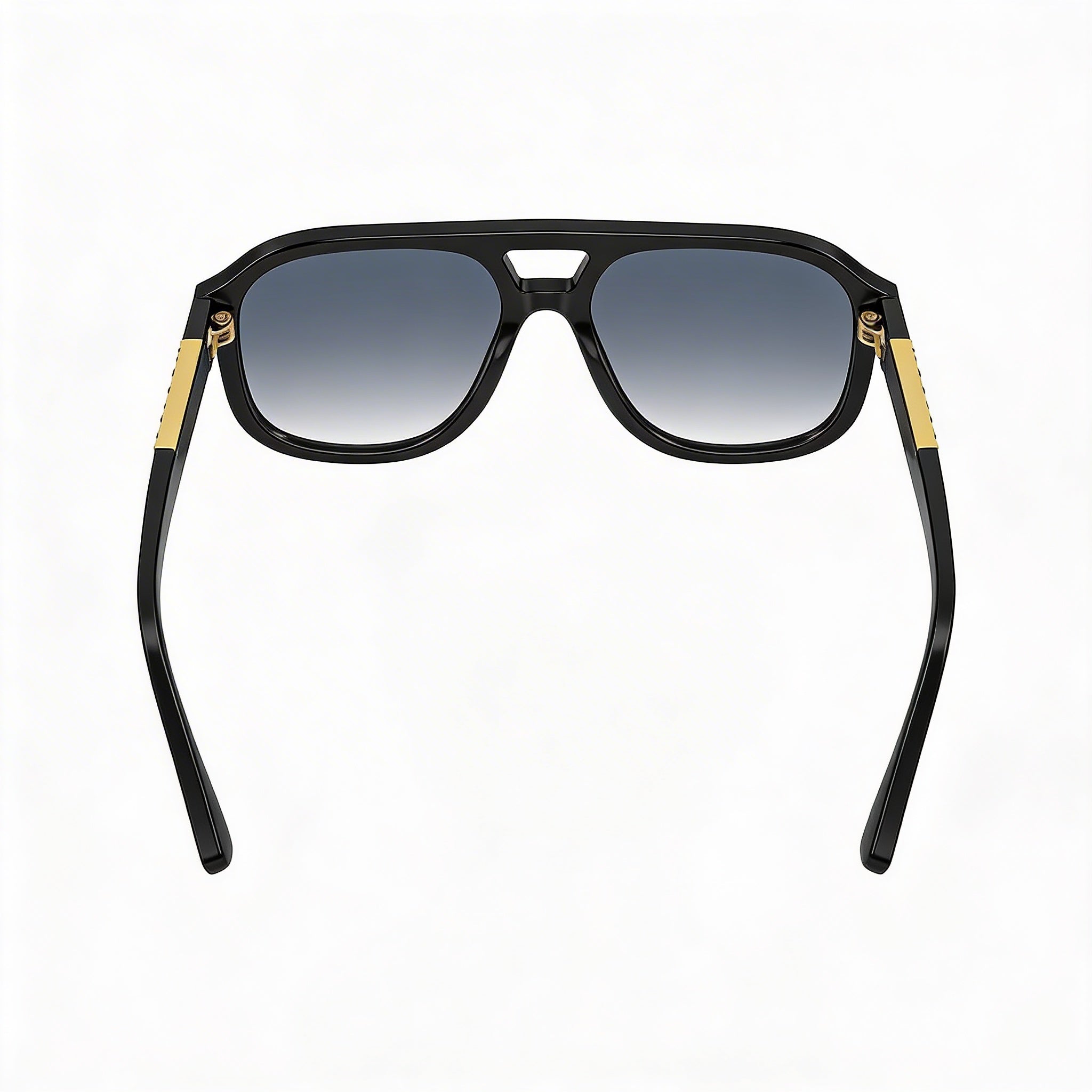 Gucci Gg1188s 002 Unisex Aluminium Frame Prescription-Ready UV Protection Black Gold-logo Grey Lenses 58mm, Photo 2