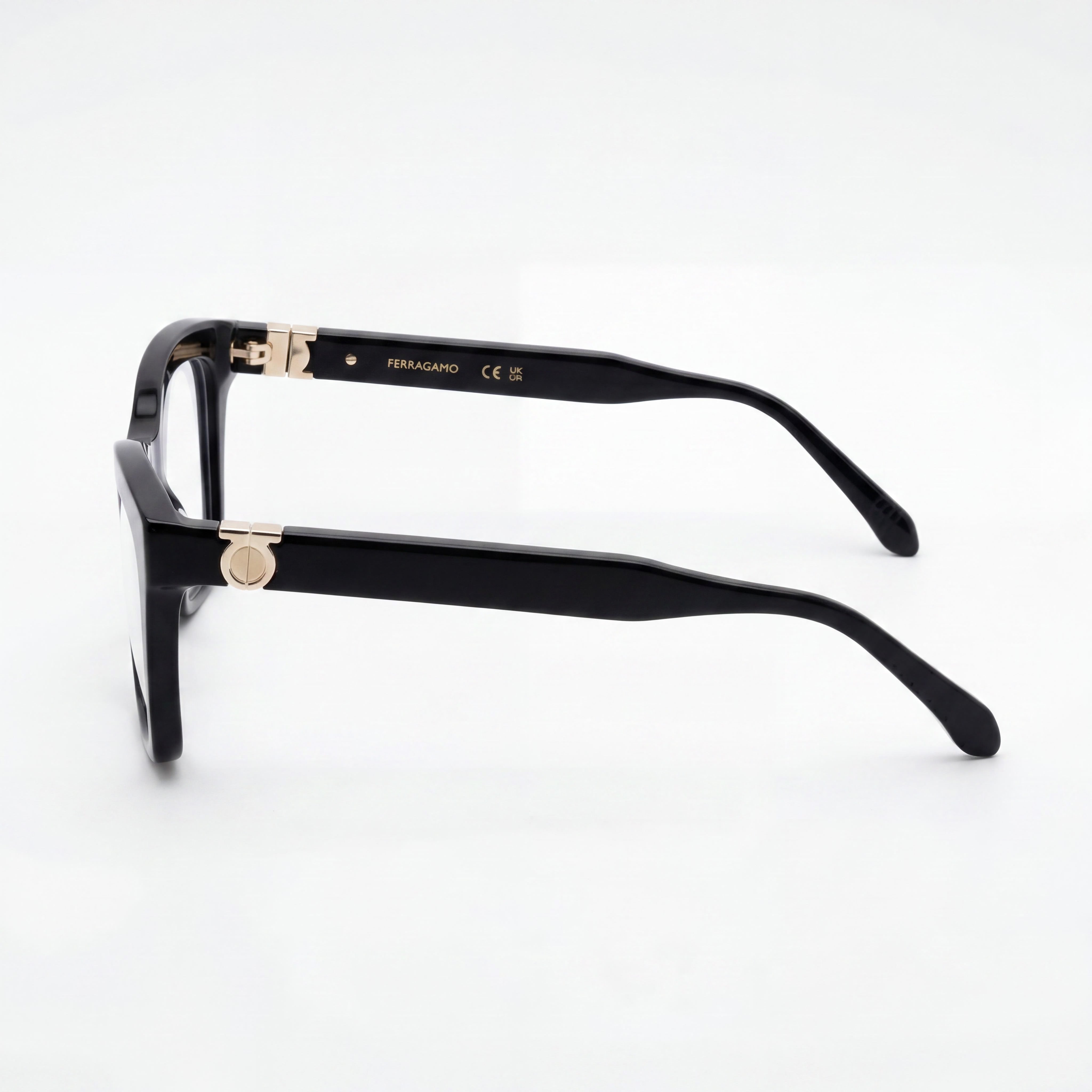Ferragamo Sf3022 Men's Black Acetate Frame, Non- Polycarbonate Lenses, Eyewear 53-17-140, Photo 2