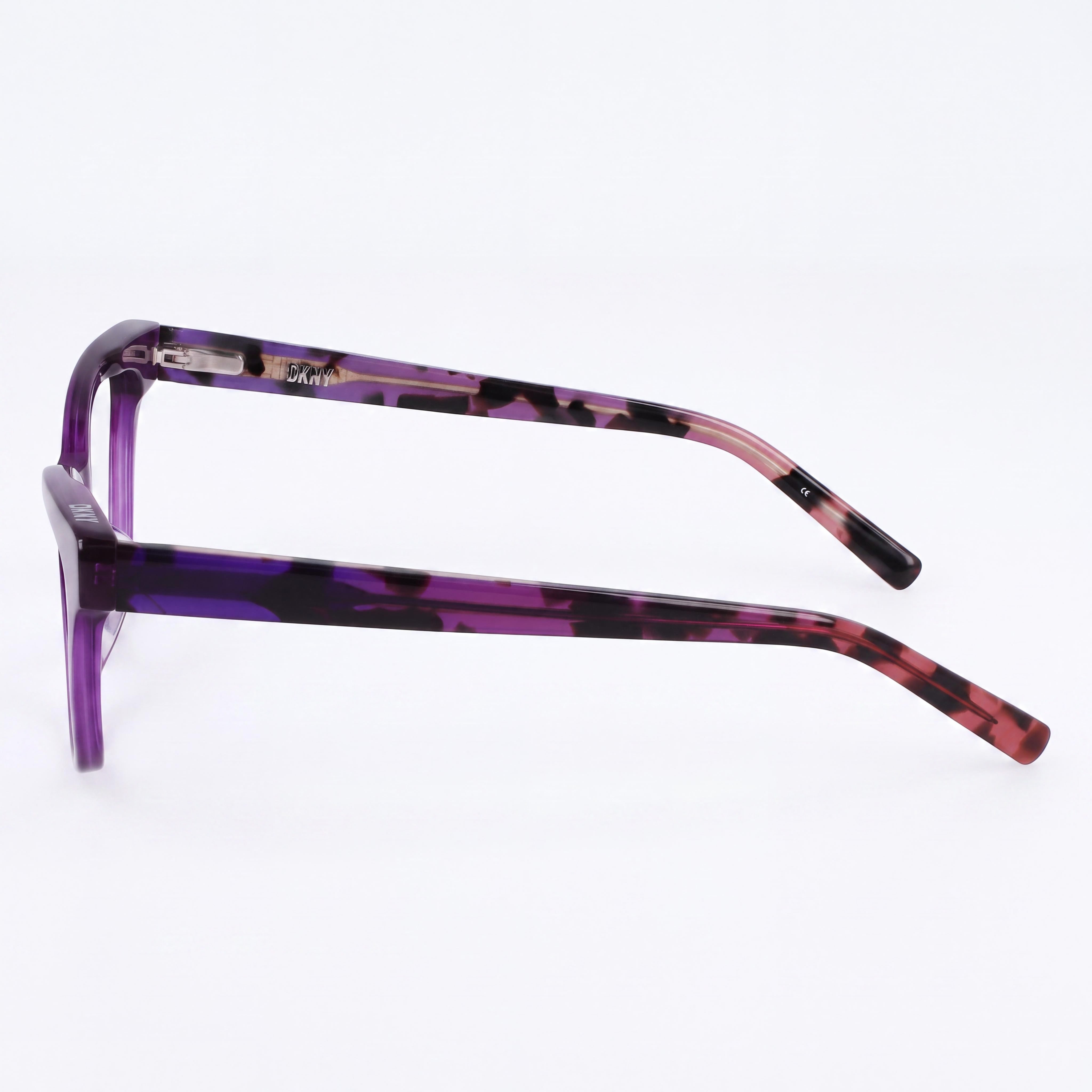DKNY Dk5053 Unisex Sunglasses with Crystal Purple Acetate Frame and Crystal Purple Polycarbonate Lenses 51mm, Photo 2