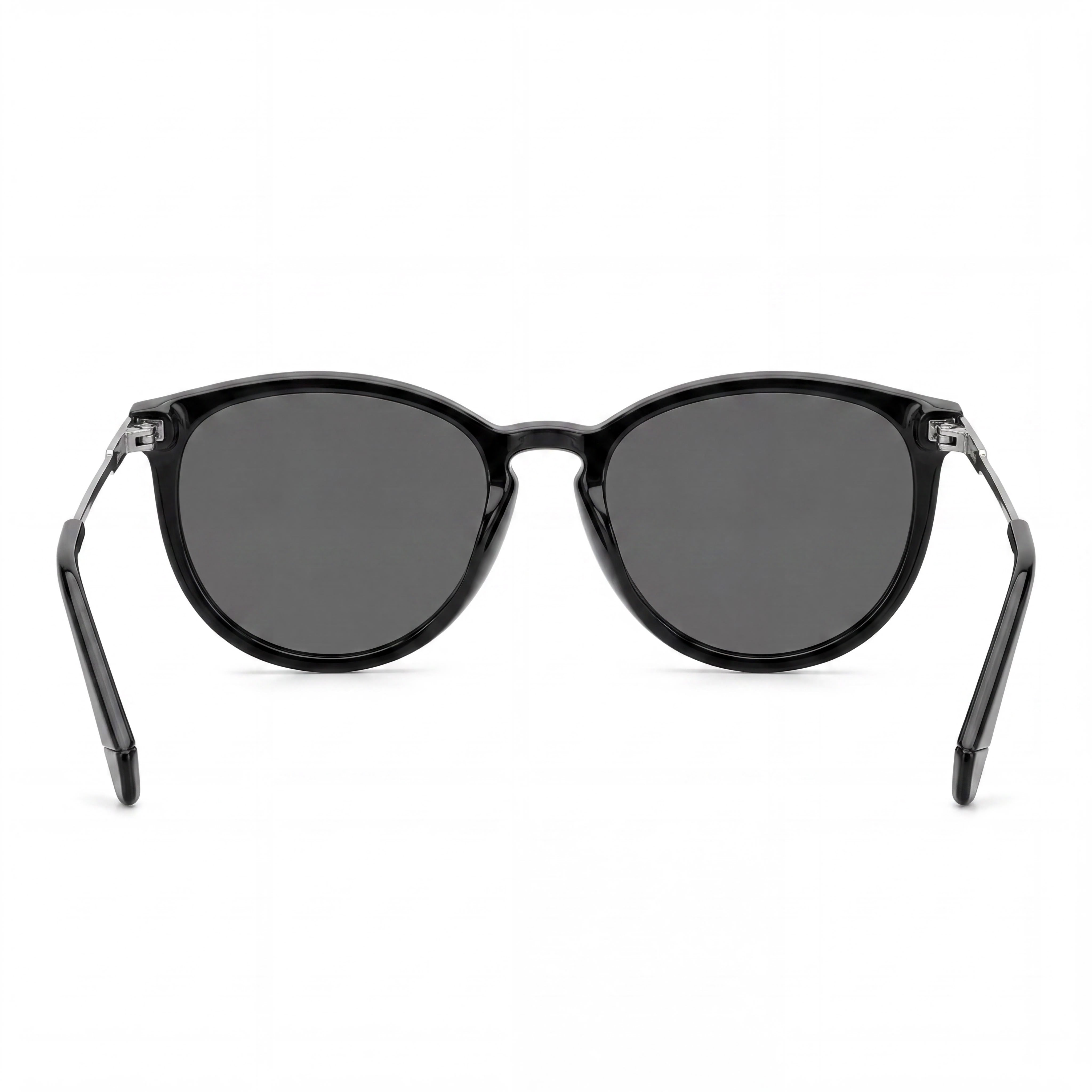 Gafas de sol Polaroid Eyewear modernas para mujer, montura negra de copoliéster ecológico, lentes grises, protección UV 53-18-145, Photo 4