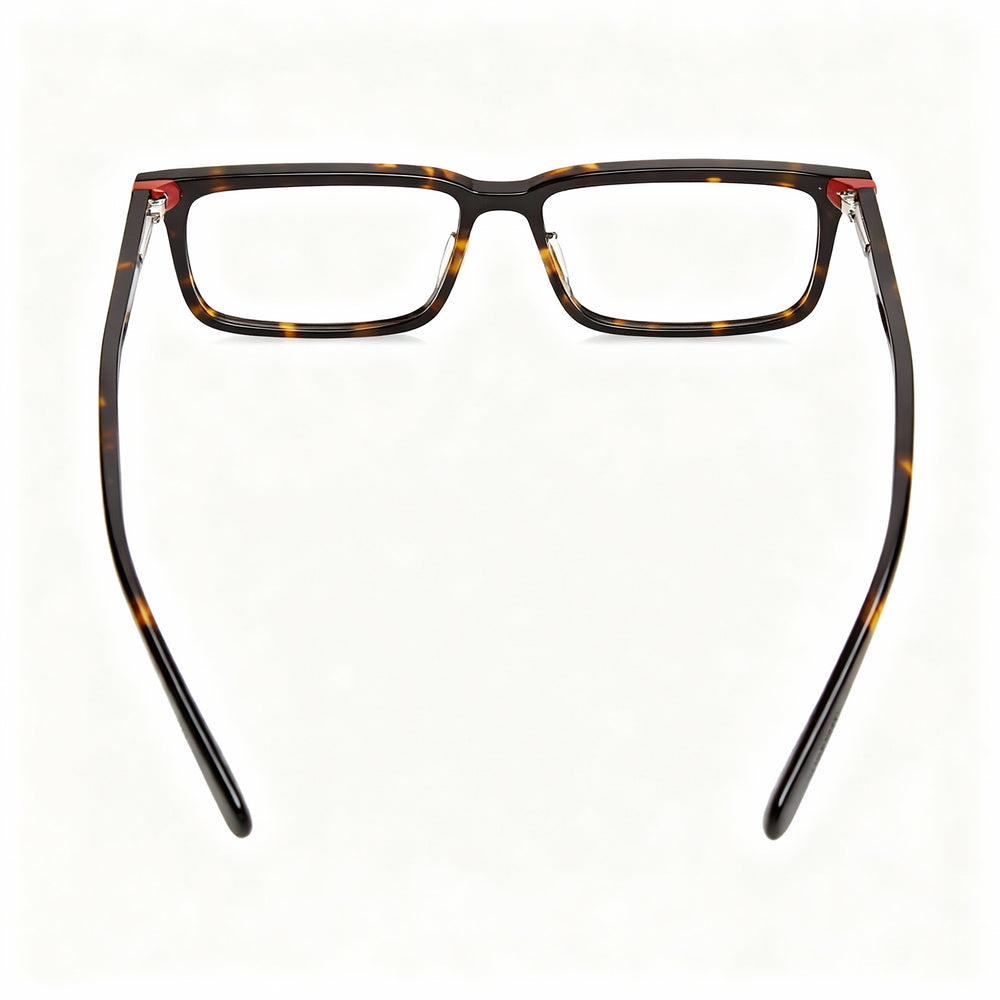 Gafas GUESS GU50068 para hombre, estilo casual, con montura de plástico, color habana oscuro, sin polarizar, ancho de lente de 54 mm