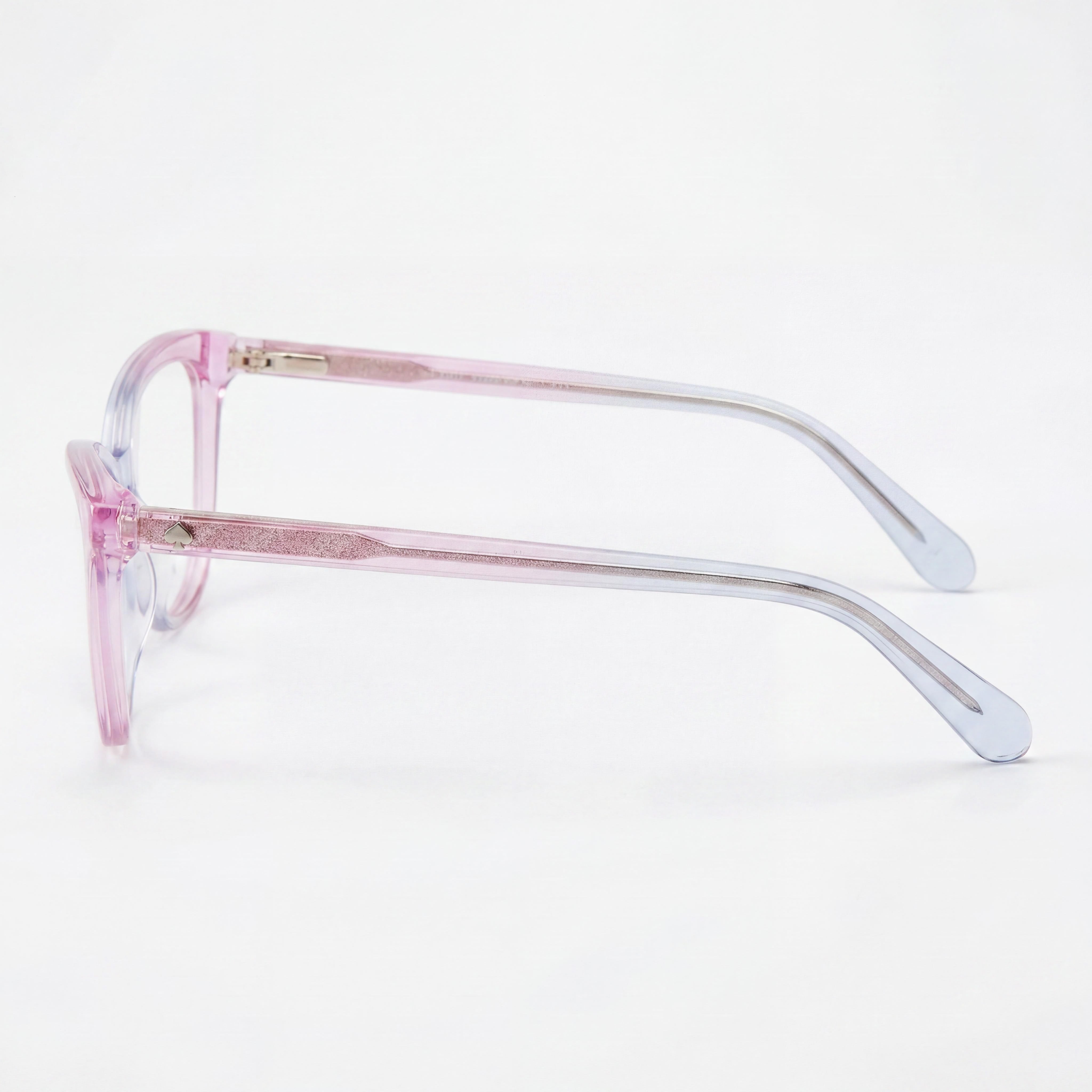 kate spade new york Modern Unisex Eyeglasses with Green Acetate Frame and Polycarbonate Lenses, 48mm, Photo 3