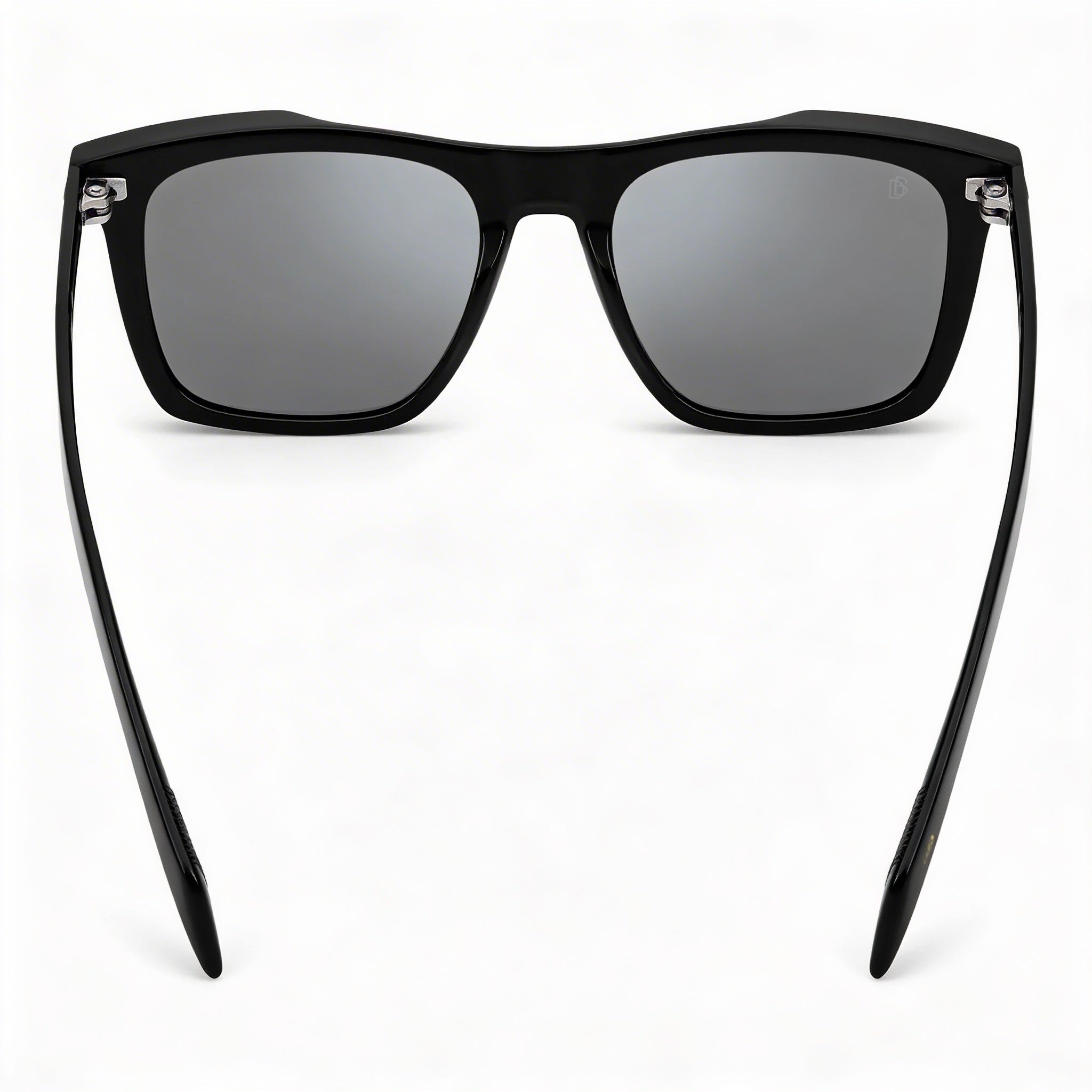 Gafas de sol David Beckham DB 7000/S unisex, montura de acetato negro, lentes plateadas de espejo no polarizadas, 51 mm, Photo 2