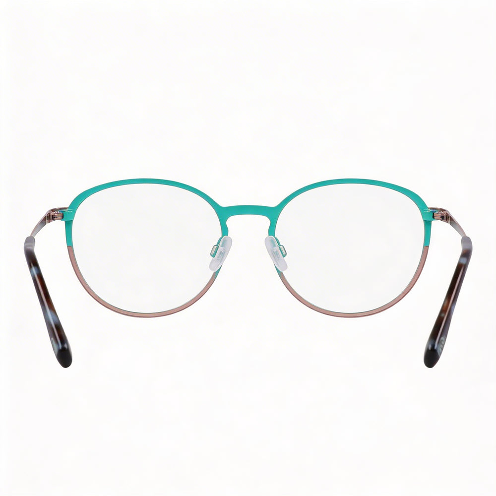 MCALLISTER Mc4532 Gafas para hombre con montura de metal oro rosa y lentes transparentes 49-17-140 mm