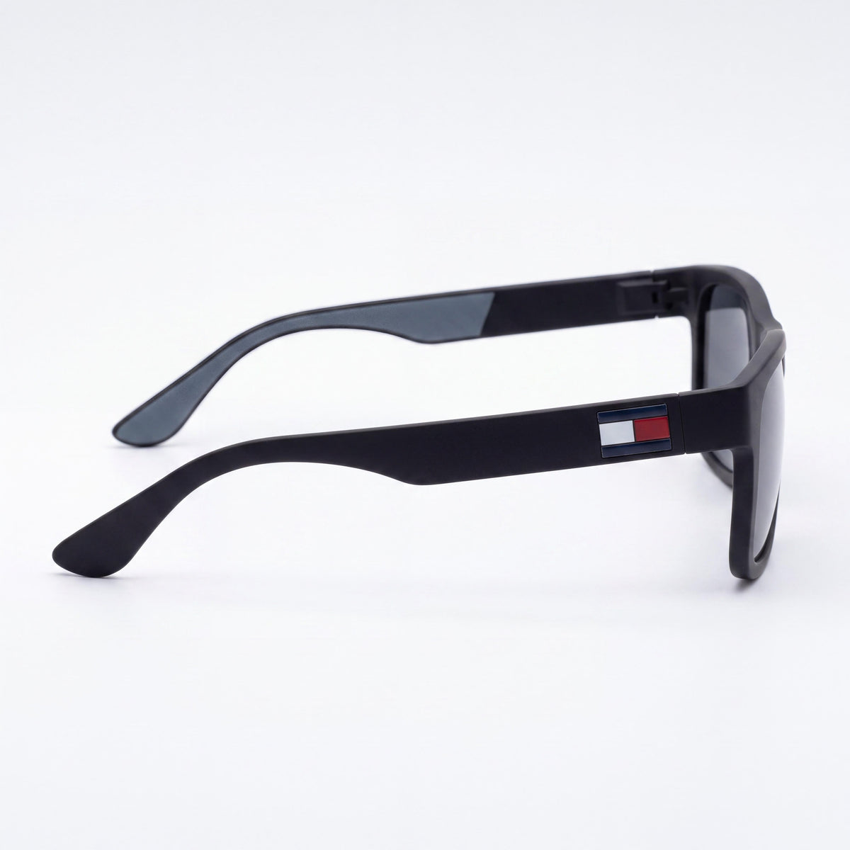 Gafas de sol Tommy Hilfiger Classic para hombre, deportivas, de acetato negro y gris, 100 % protección UV, no polarizadas, 56 mm, Photo 3