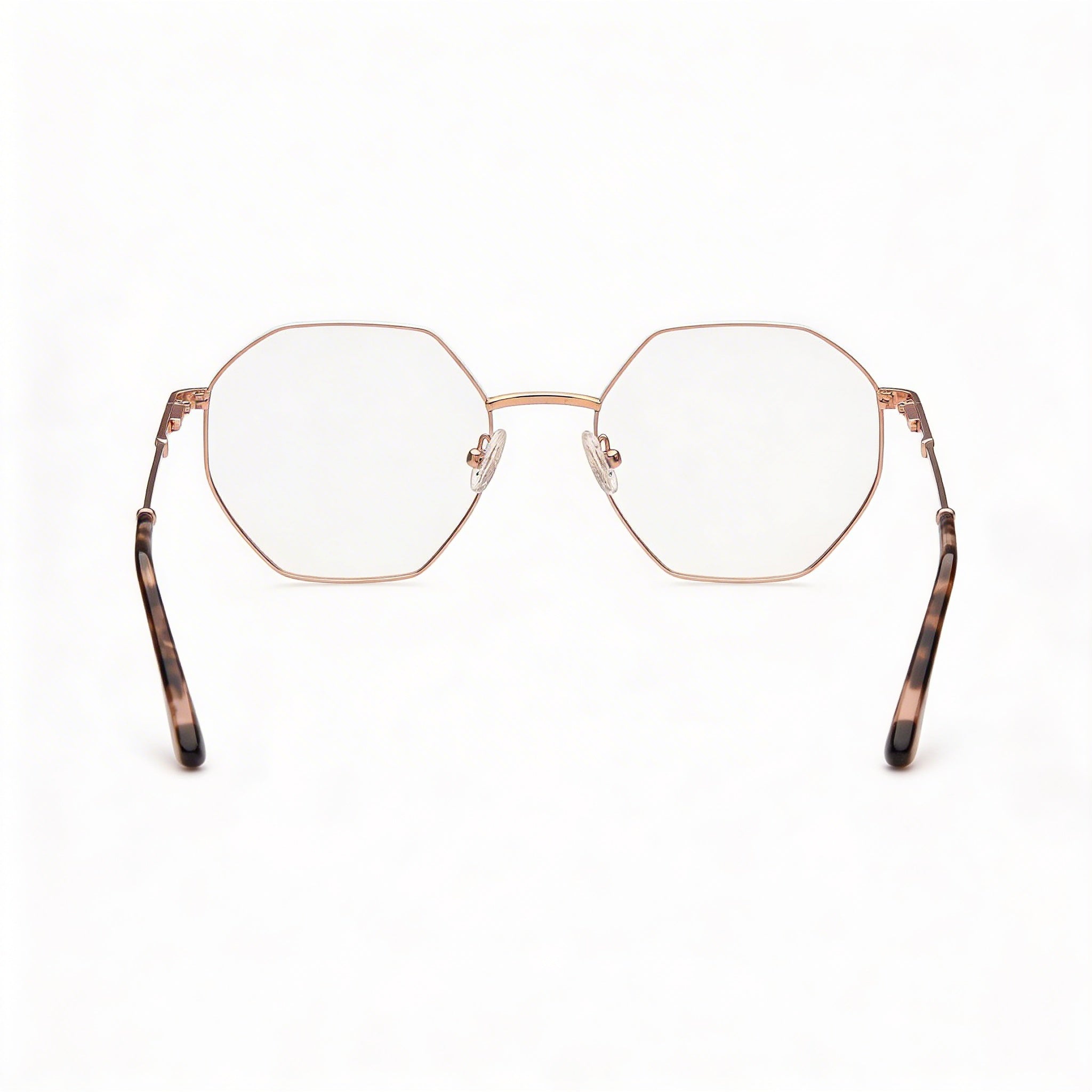 Guess GU2849 Women's Square Full Rim Metal Frame Eyeglasses Shiny Rose Gold 56-19-140mm, Photo 4