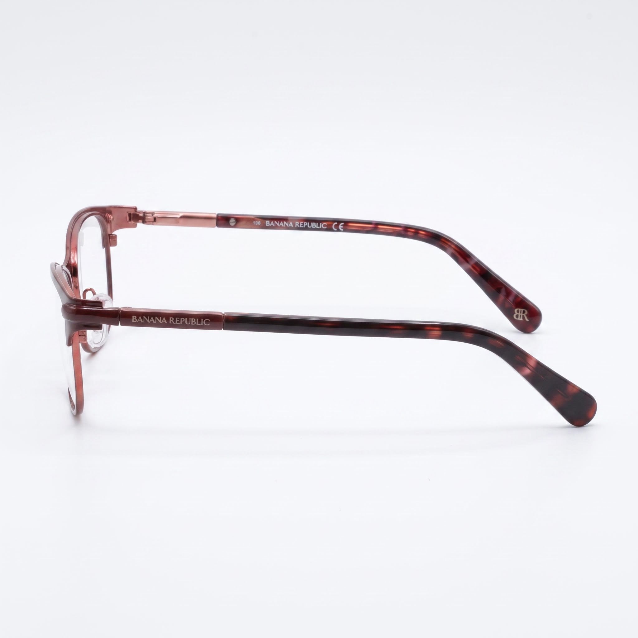 BANANA REPUBLIC Serafina Men's Burgundy Metal Eyeglasses with 51mm Lens, 16mm Bridge, 130mm Temple, Photo 3