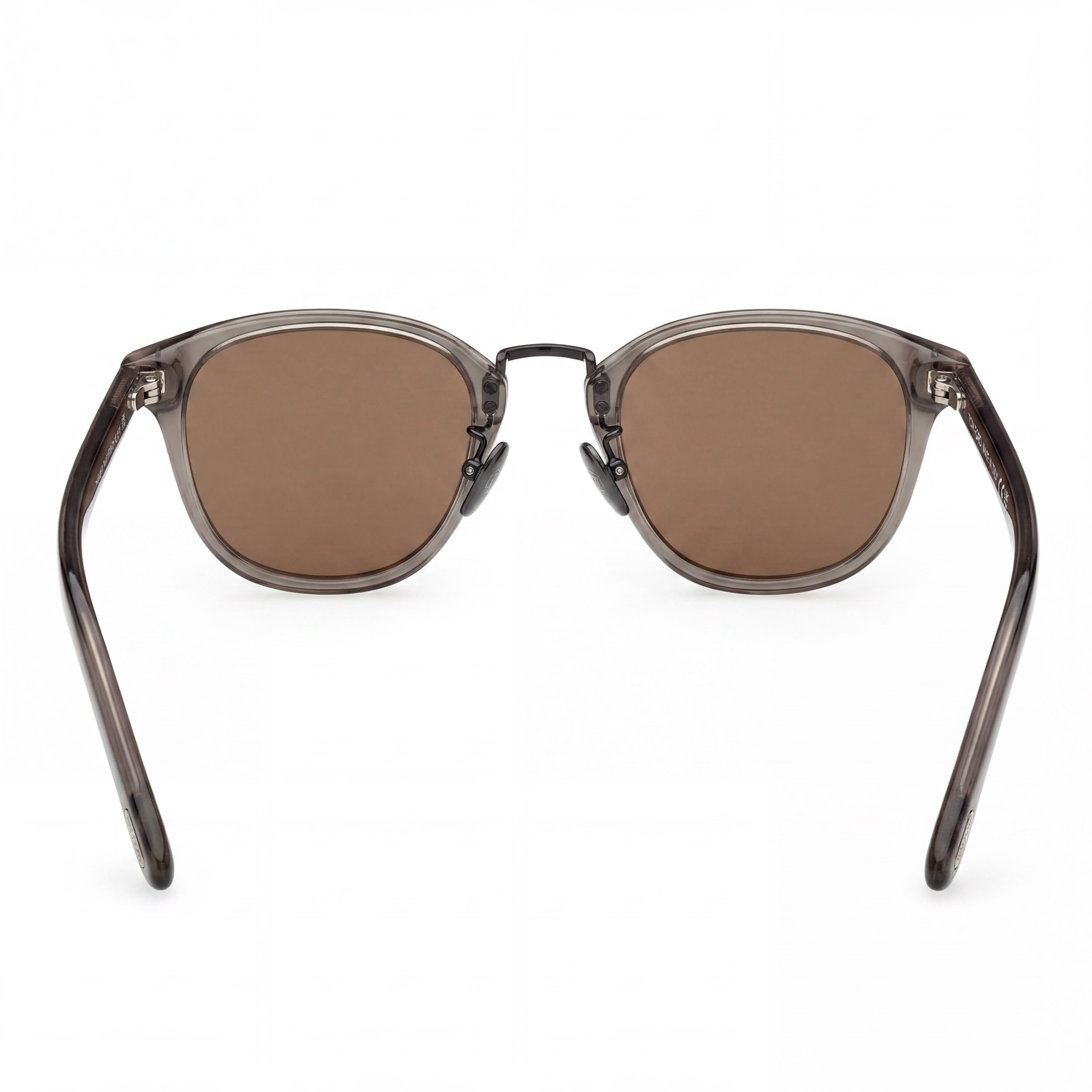 Tom Ford FT1049-D Unisex Sunglasses with Shiny Grey Plastic Frame and Grey Non-Polarized Lenses 50mm, Photo 4