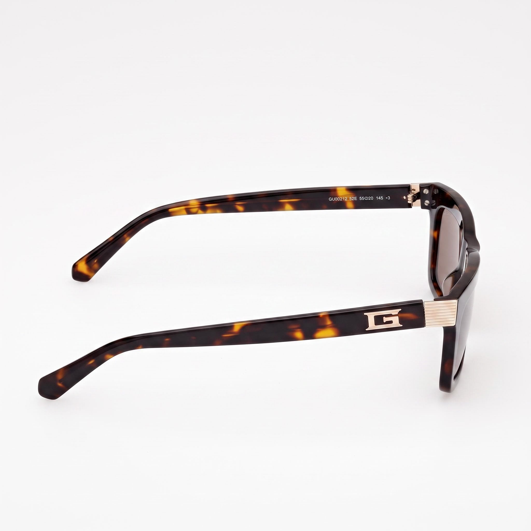 GUESS Gu00212 Unisex Dark Havana Plastic Frame with Brown UV 400 Non-Polarized Lenses 55mm, Photo 3