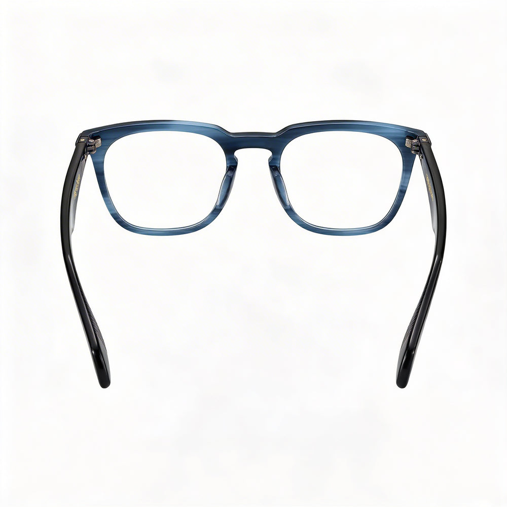 Rag & Bone Rnb 7008 Gafas Unisex de Acetato, Montura Azul Habana y Lentes No-Polarizadas de Policarbonato, 49mm
