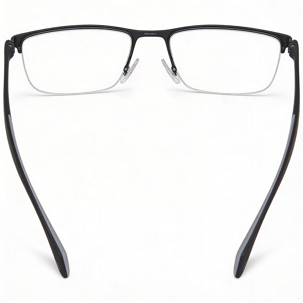 Gafas de hombre Hugo Boss 1080 negras mate cuadradas semial aire metal y poliamida 56 mm