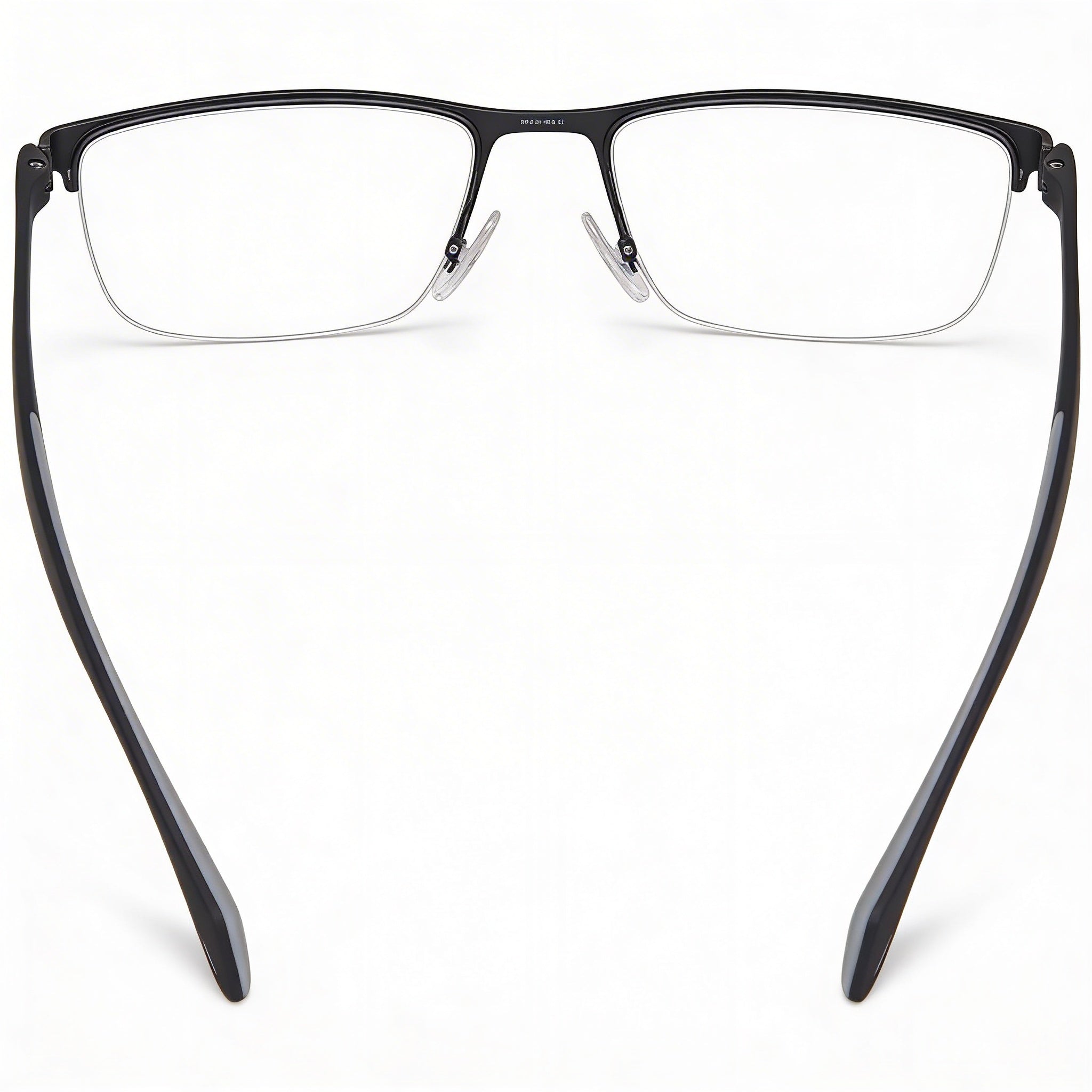 Gafas de hombre Hugo Boss 1080 negras mate cuadradas semial aire metal y poliamida 56 mm, Photo 3