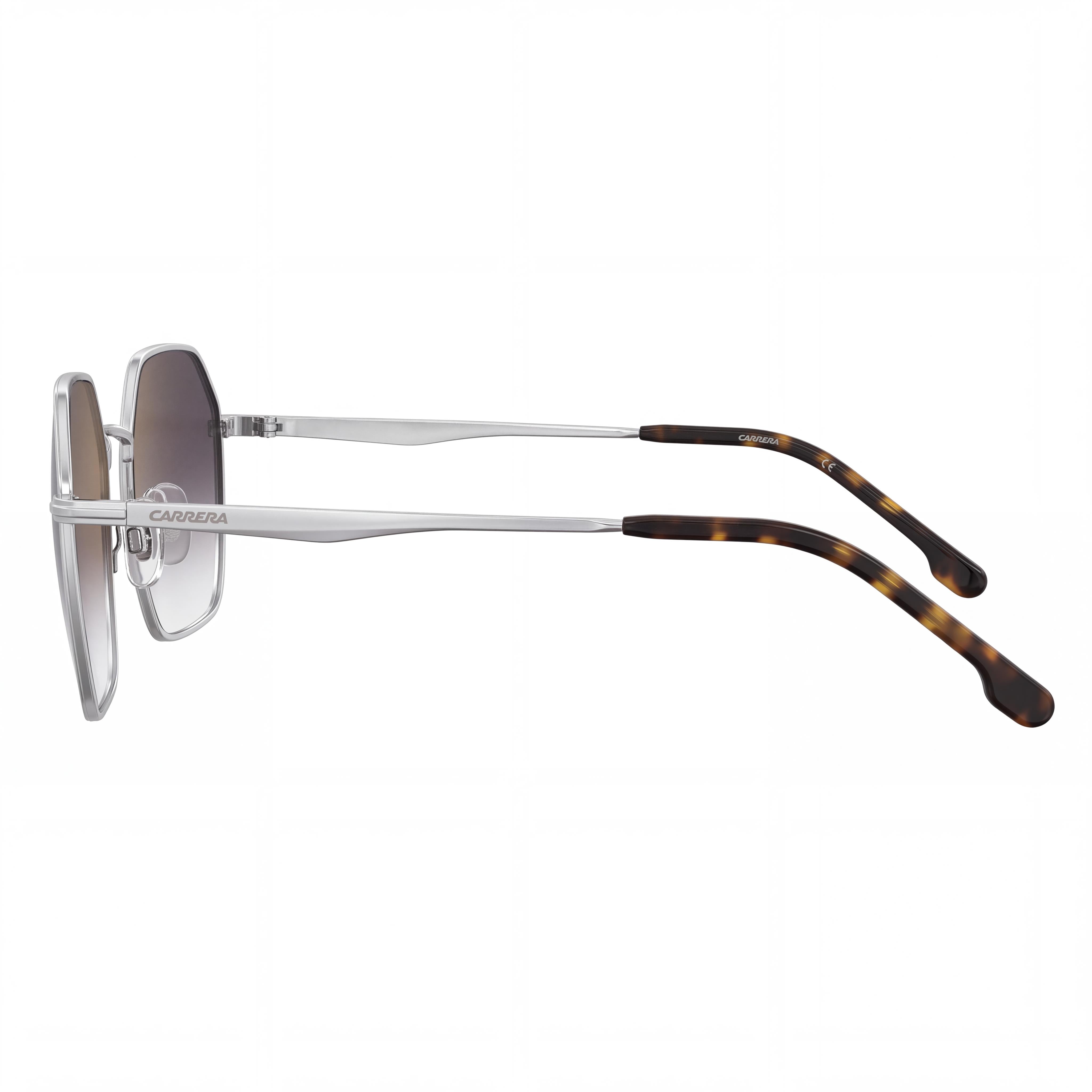 Carrera Men's Carrera 334/S Palladium Stainless Steel Sunglasses, Grey Shaded Gold Mirror, 100% UV, 53mm, Photo 3