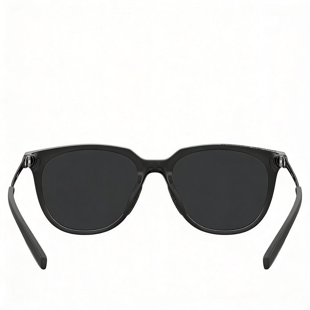 Gafas de sol Under Armour UA Circuit para mujer, de poliamida negra y rutenio, con protección UV y lentes grises, talla 54-18-145