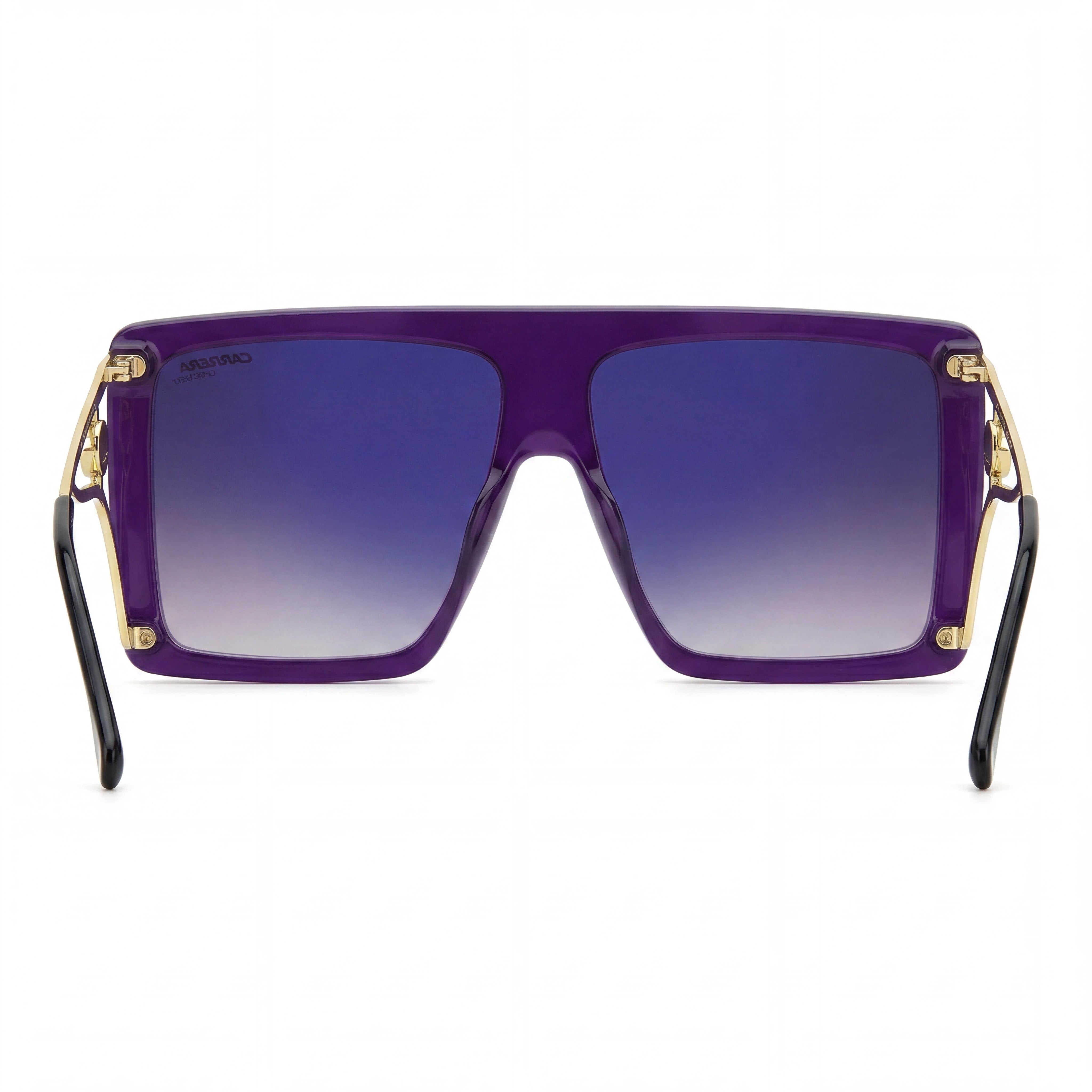 Carrera Casual Women's Acetate Violet Frame Grey Mirror Shaded UV Protection Sunglasses 60mm, Photo 3