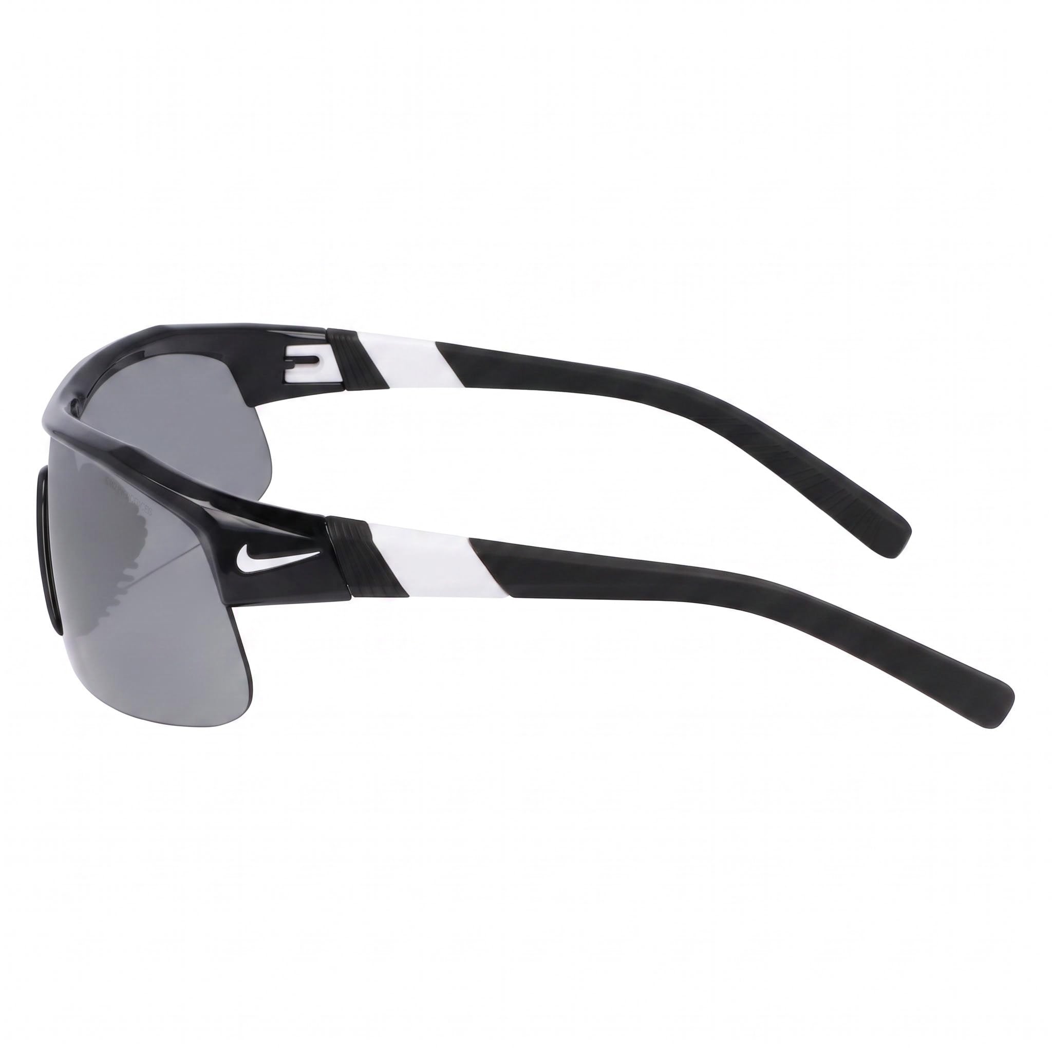 Gafas de sol unisex Nike Show X1 N Iu4881x, montura de plástico negra plateada brillante, no polarizadas UV 400, 58 mm, Photo 3