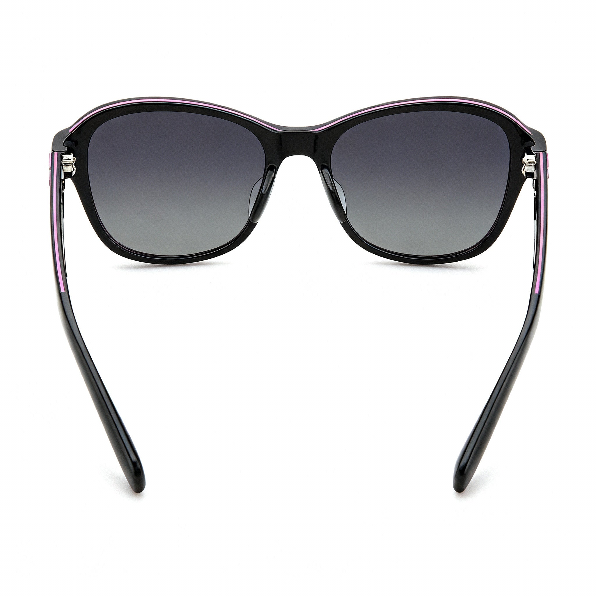 Kate spade new york Golda/G/S Women's Black Eco Acetate Grey Shaded Polarized Sunglasses 56-20-135, Photo 3