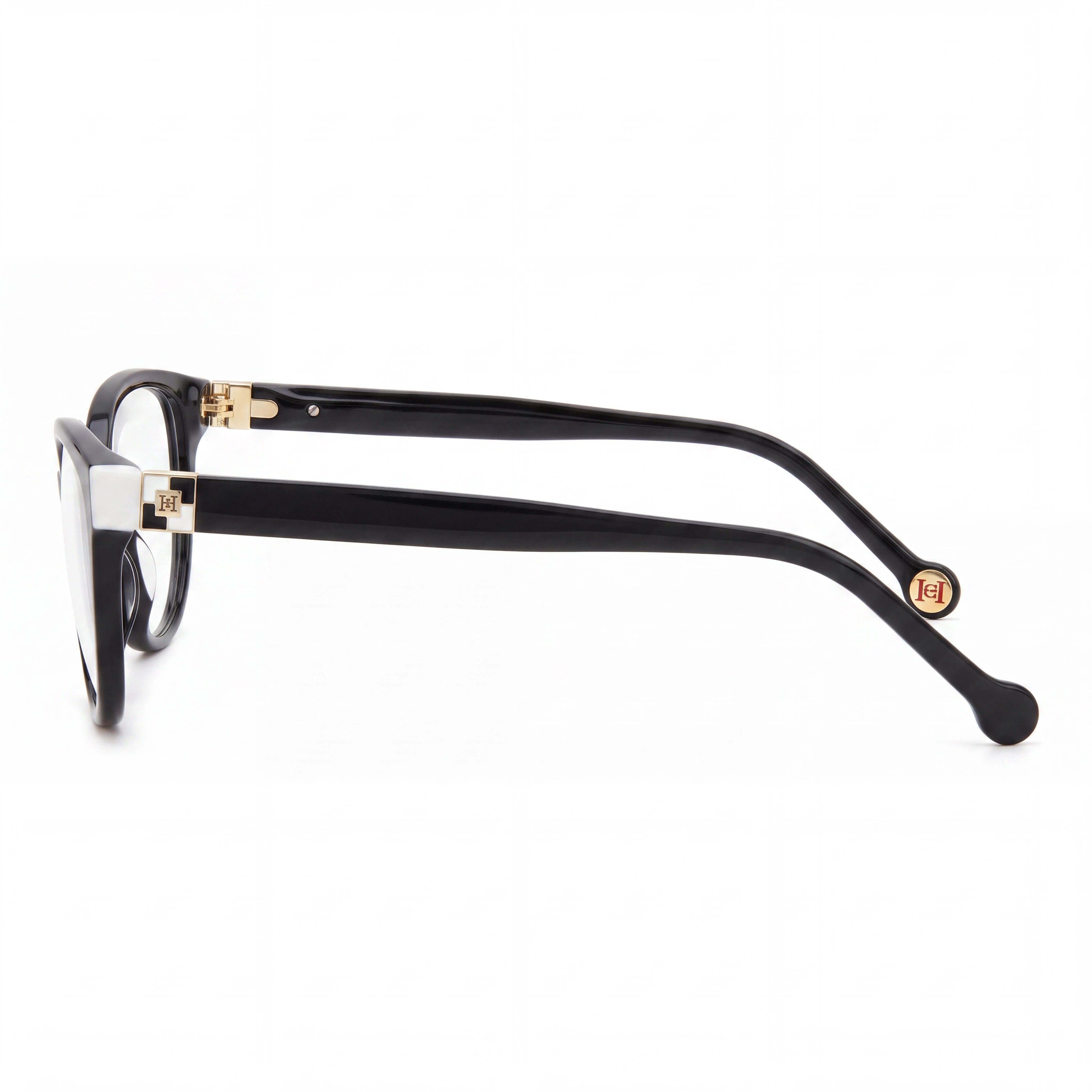 Gafas de sol clásicas Carolina Herrera para hombre con montura de plástico y lentes blancas y negras, sin polarizar, ancho de lente de 55 mm, Photo 3