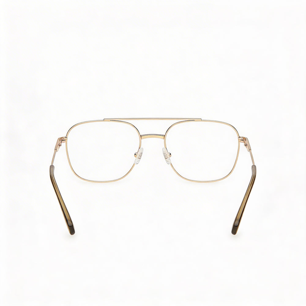 GANT Classic Modern Unisex Eyeglasses featuring a Gold Frame with a Shiny Pale Gold finish, Size 54-18-145
