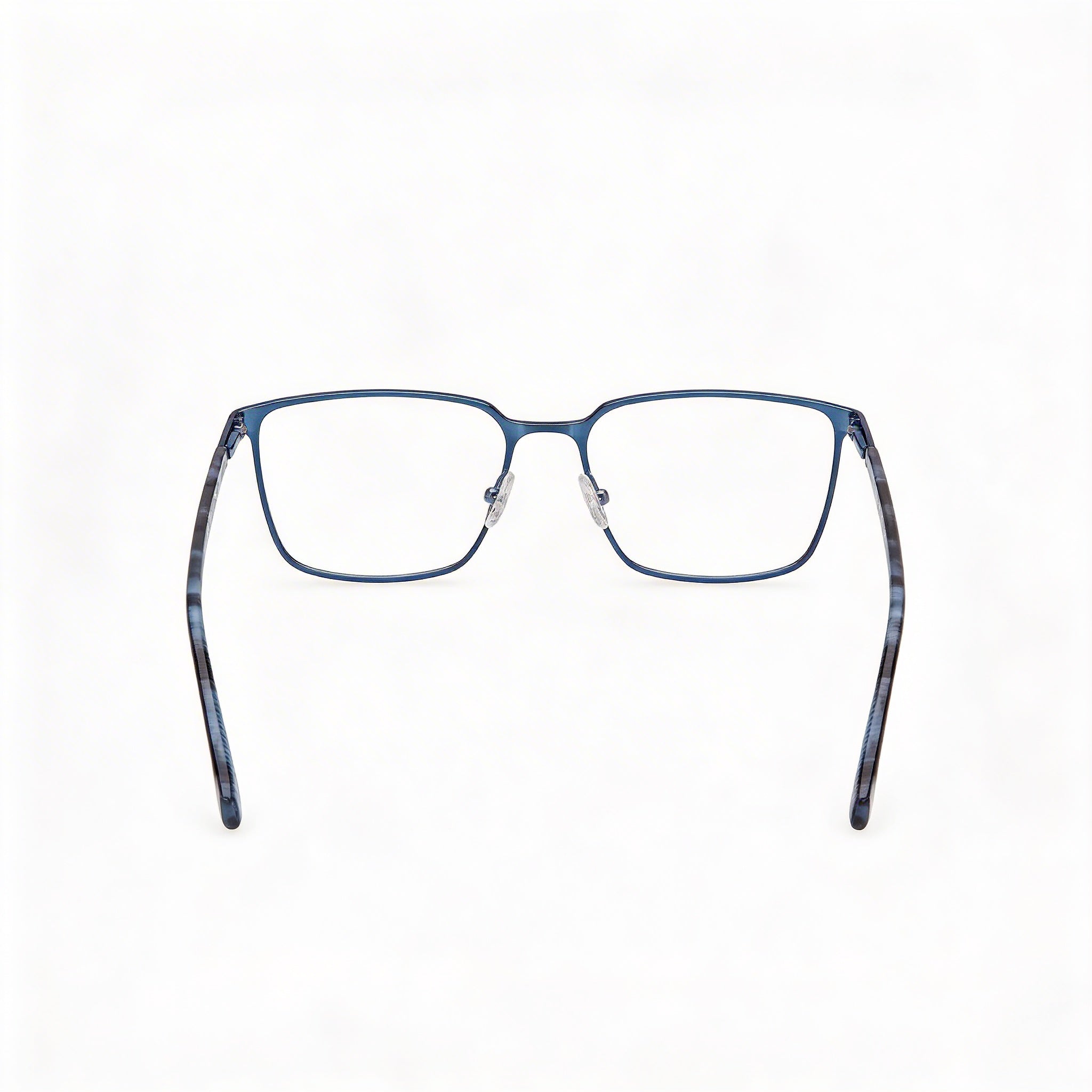GUESS Gu50243 Gafas para hombre con montura de metal azul mate/brillante y lentes de policarbonato, ancho de lente 56 mm, puente 18 mm, longitud de patilla 145 mm, Photo 2