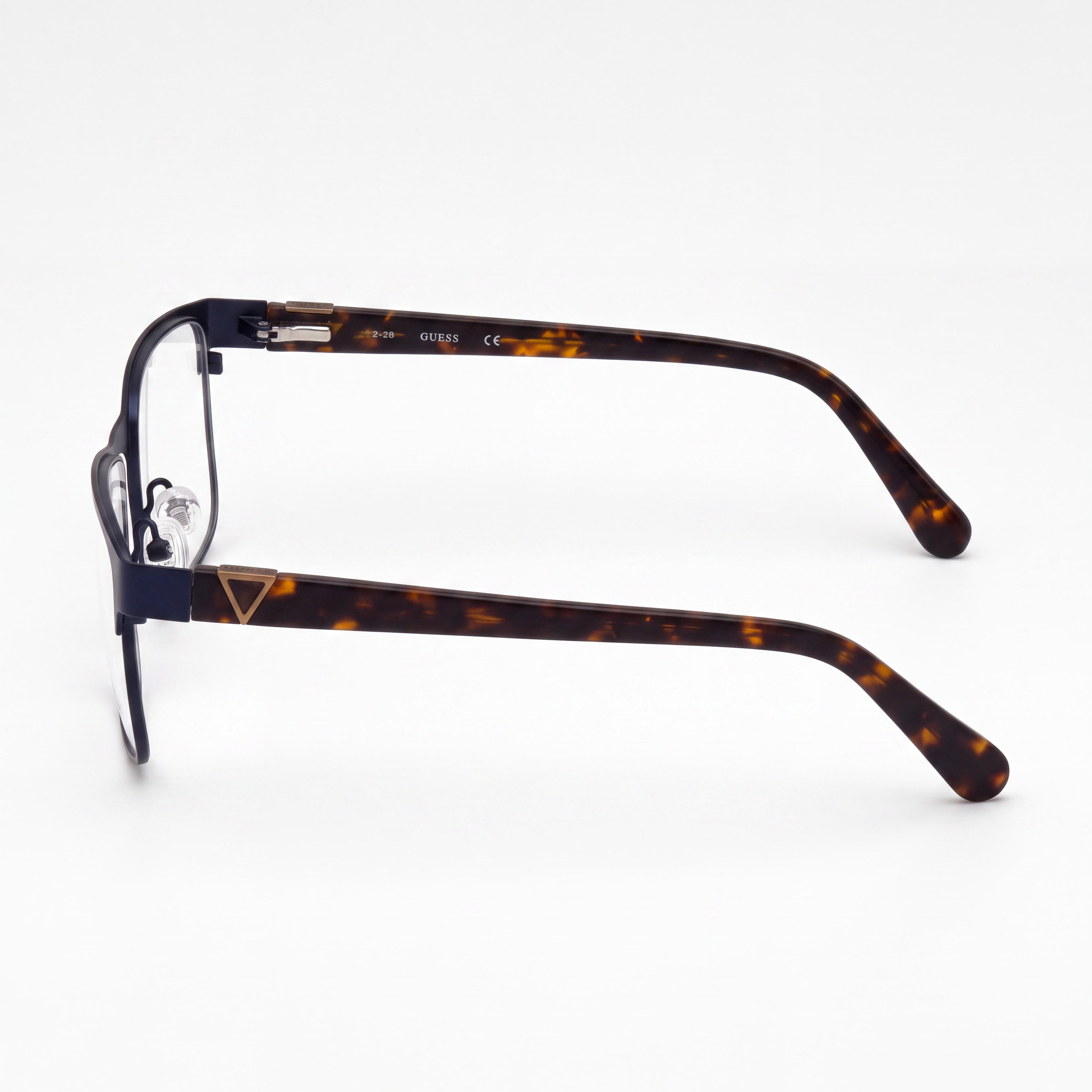GUESS Gu50003 Gafas de hombre de metal azul mate rubio habana 55 mm, Photo 2