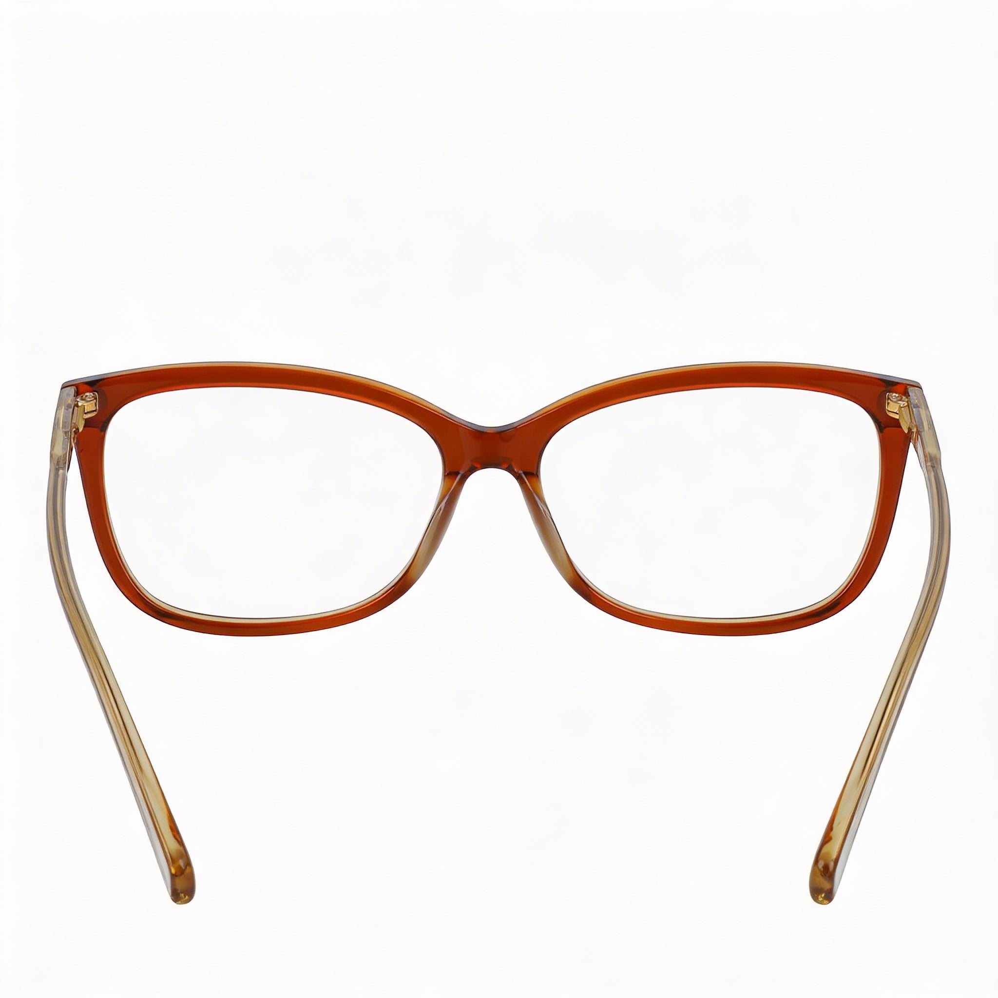 Longchamp Modern Men’s Eyewear with Alloy Steel Construction, Featuring Caramel Frame and Polycarbonate Lenses in Caramel, 54mm, Photo 3