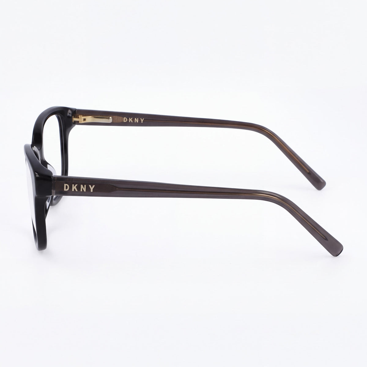 DKNY Women's DK5011 Square Acetate Full Rim Eyeglasses with Black Frame and Black Lenses 51-15-135, Photo 3