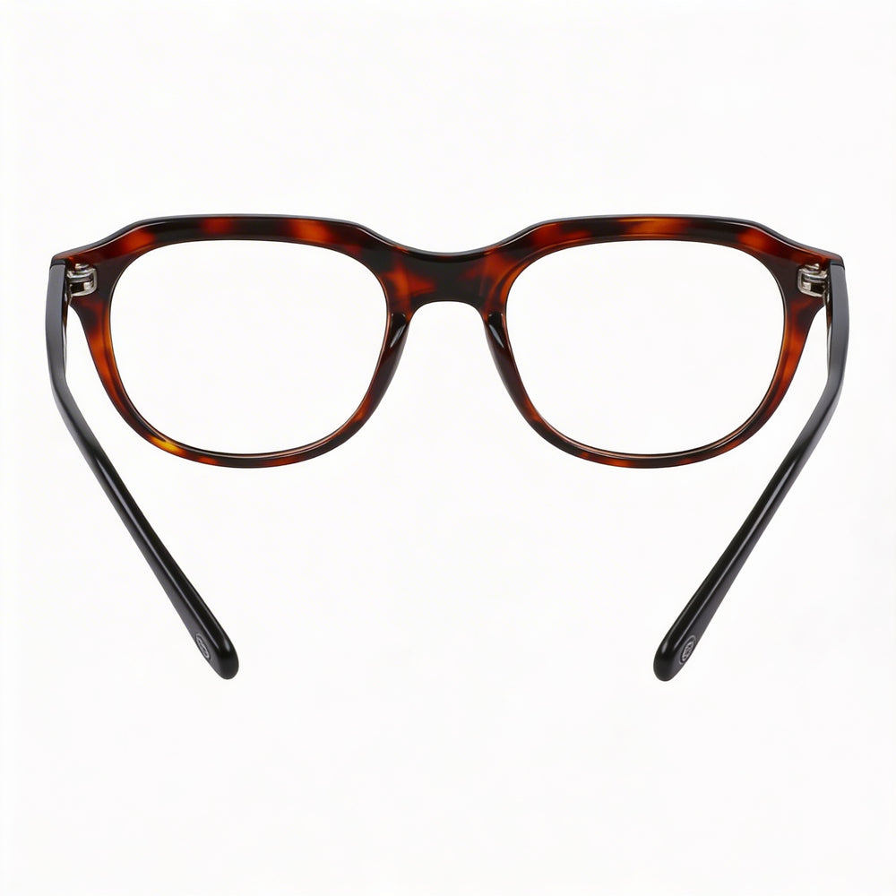 McAllister Mc4537 Unisex Tortoise Acetate Eyeglasses Frames with 50mm Lens Width, 21mm Bridge, 140mm Temples