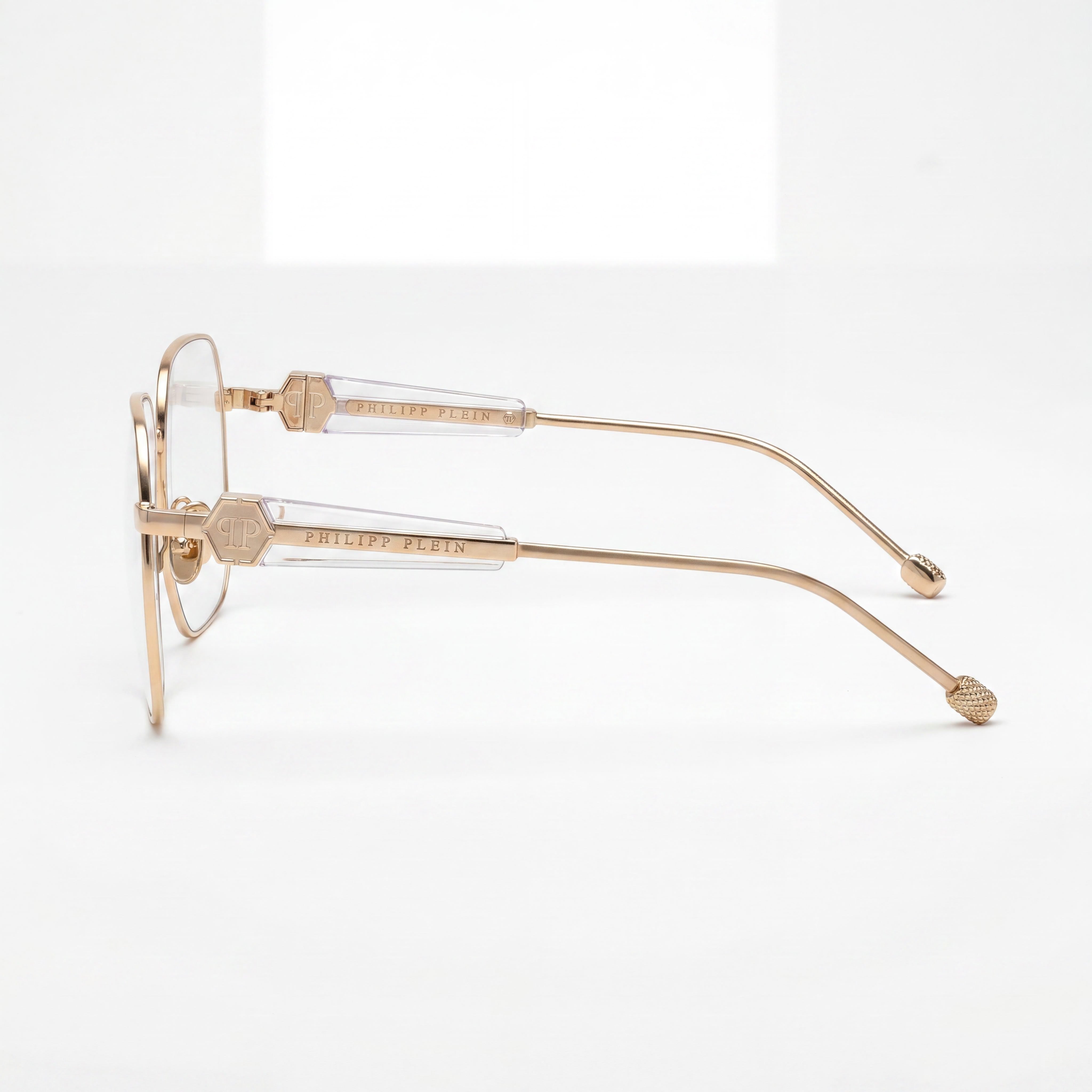 Philipp Plein Vpp126s Rose Gold Rectangle Eyeglasses for Women, 57mm, Photo 2