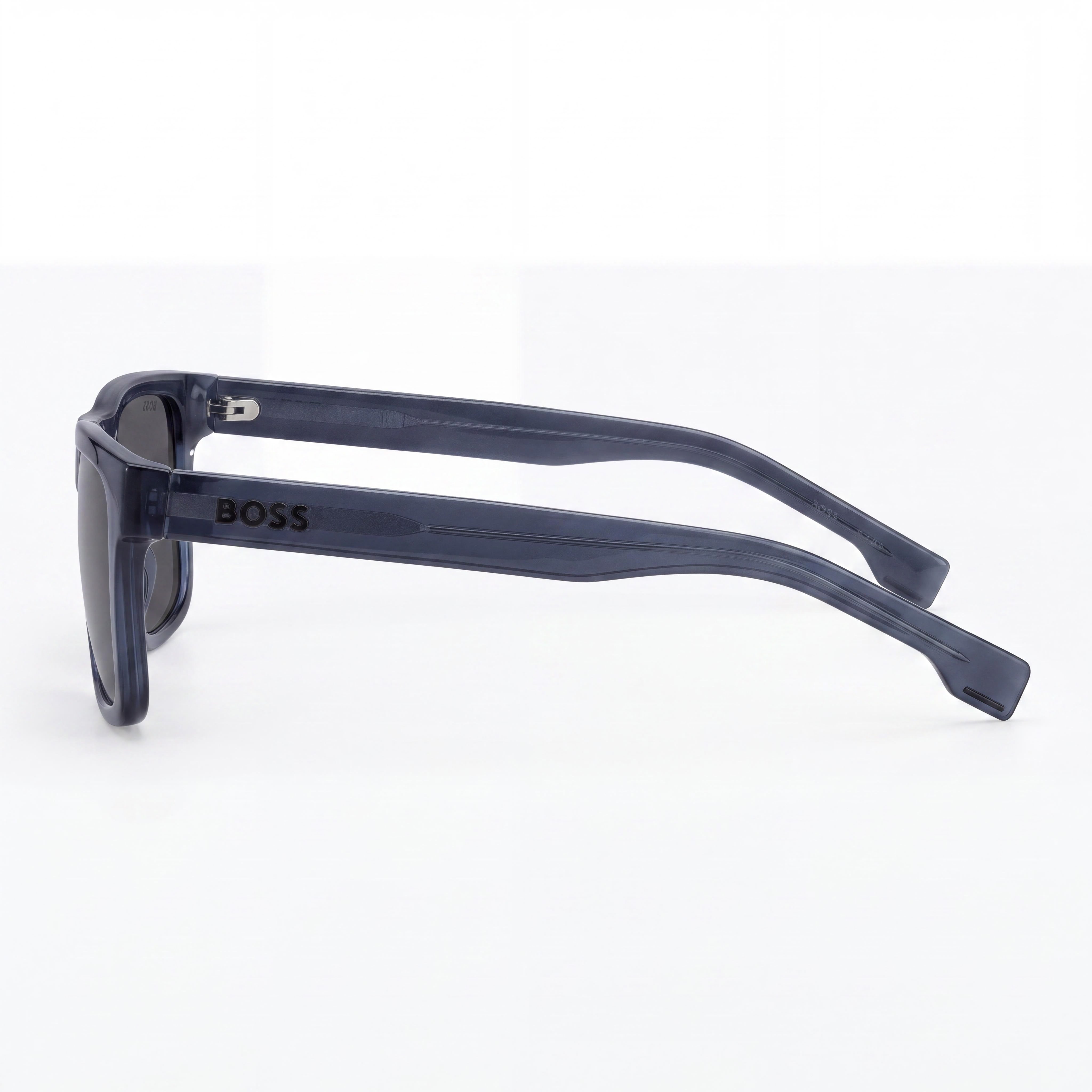 HUGO BOSS Boss 1647/S Men's Casual Blue Eco Cellulose Spanish Frame Grey UV Protected Sunglasses 55-18-145mm, Photo 3