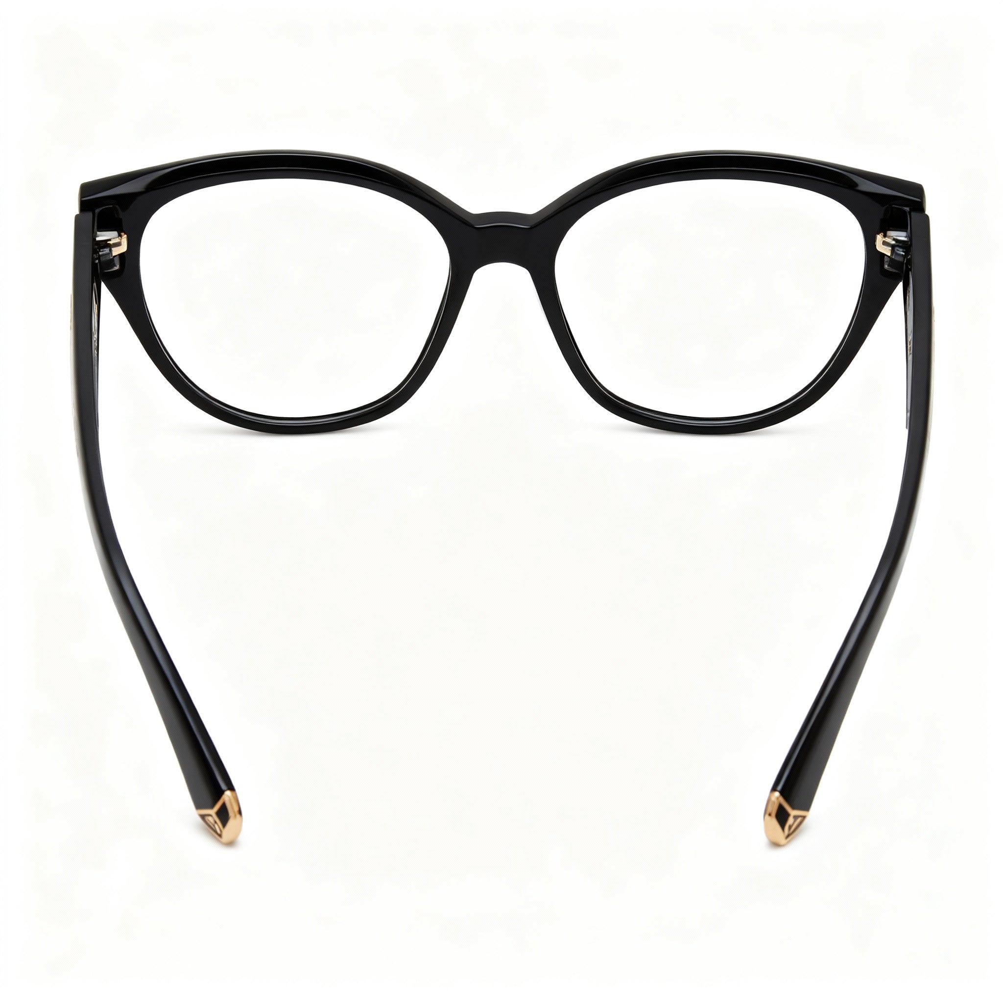 Philipp Plein Classic, Women's Shiny Black Acetate Optical Frame Eyeglasses 54-16-135, Photo 3
