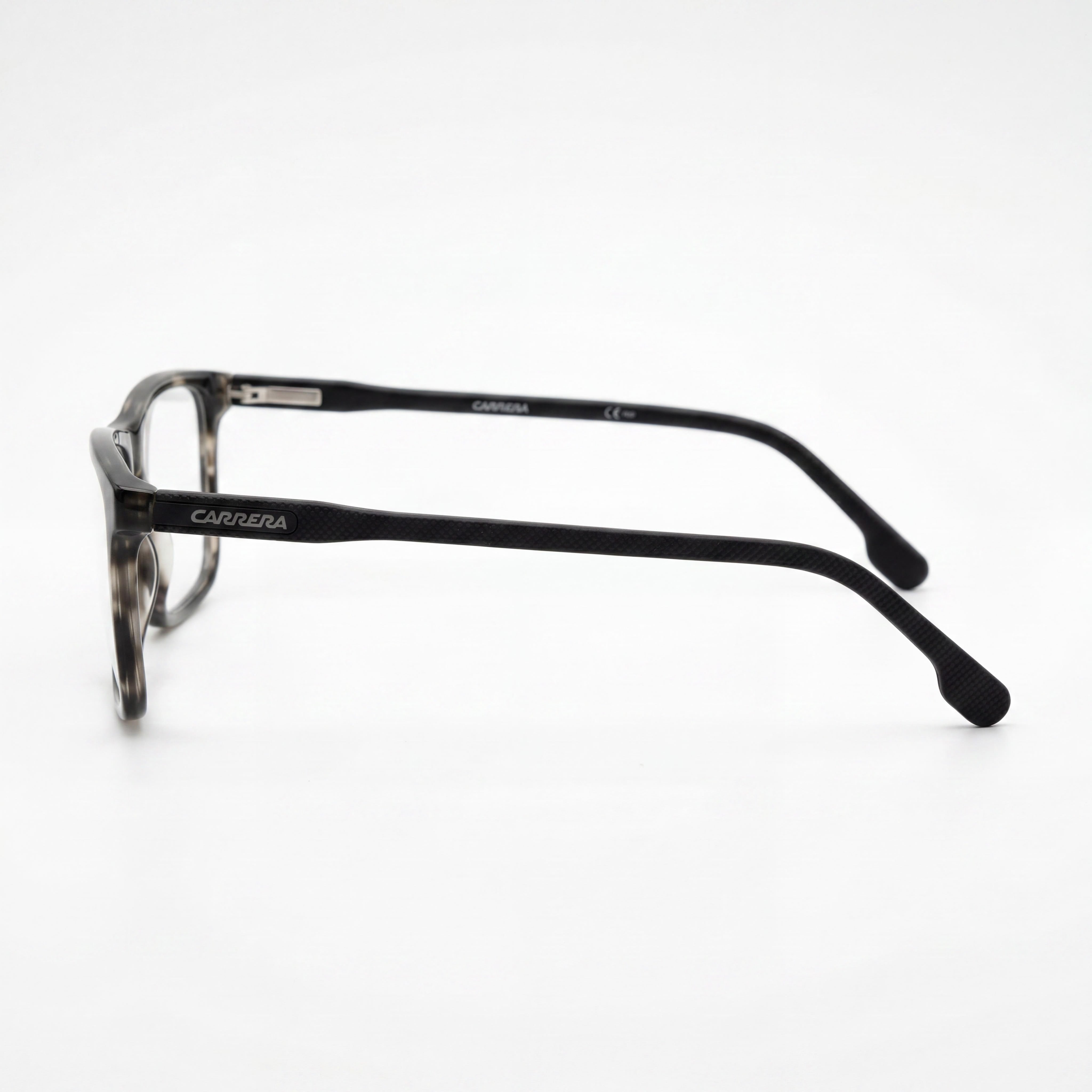 Carrera Carrera 225 Unisex Grey Horn Acetate Eyeglasses with Polycarbonate Lenses 56-17-145, Photo 2