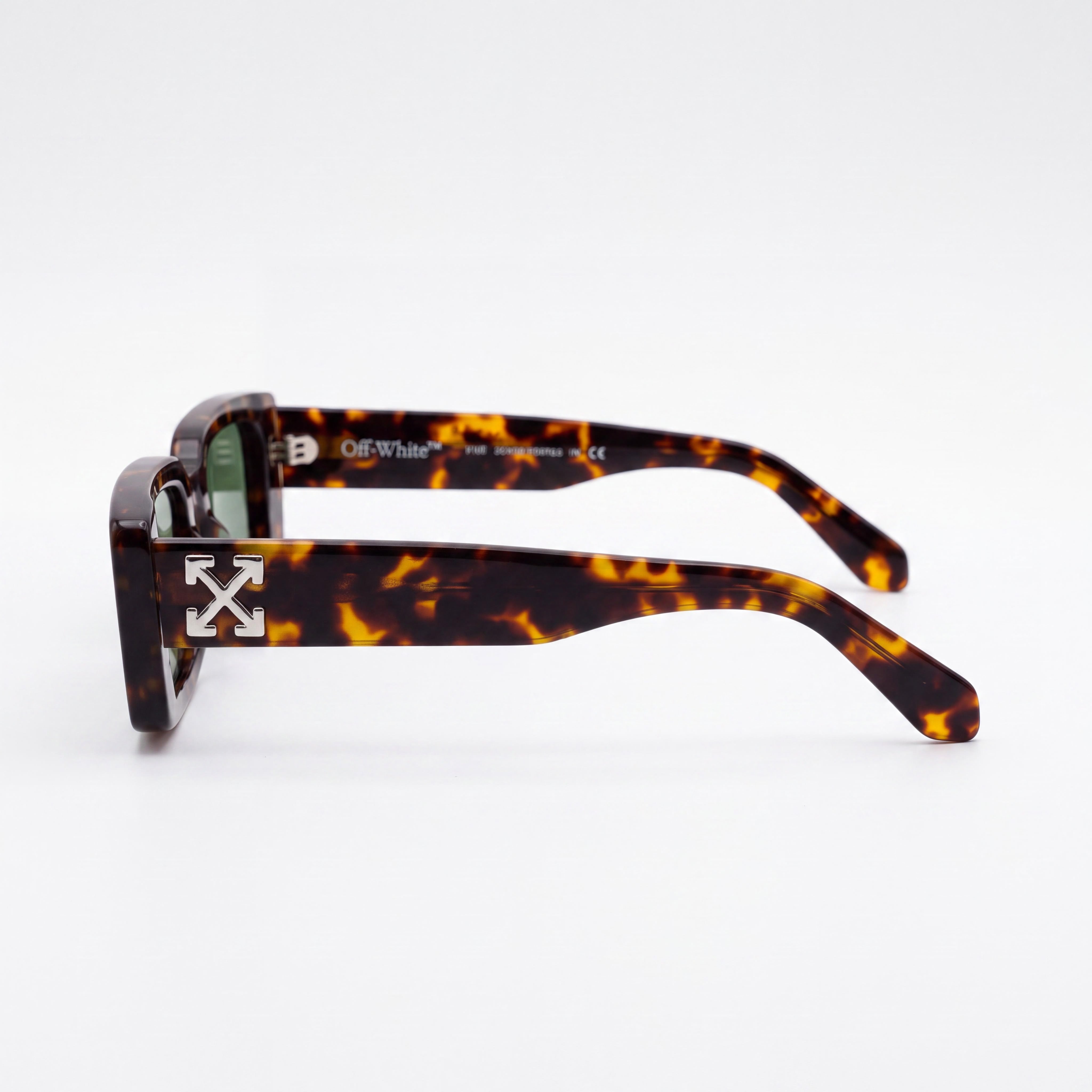 Gafas de Sol Rectangulares Unisex Contemporáneas OFF-WHITE de Aluminio Polarizadas con Protección UV y Lentes Blancas Rotas de 54mm, Photo 3