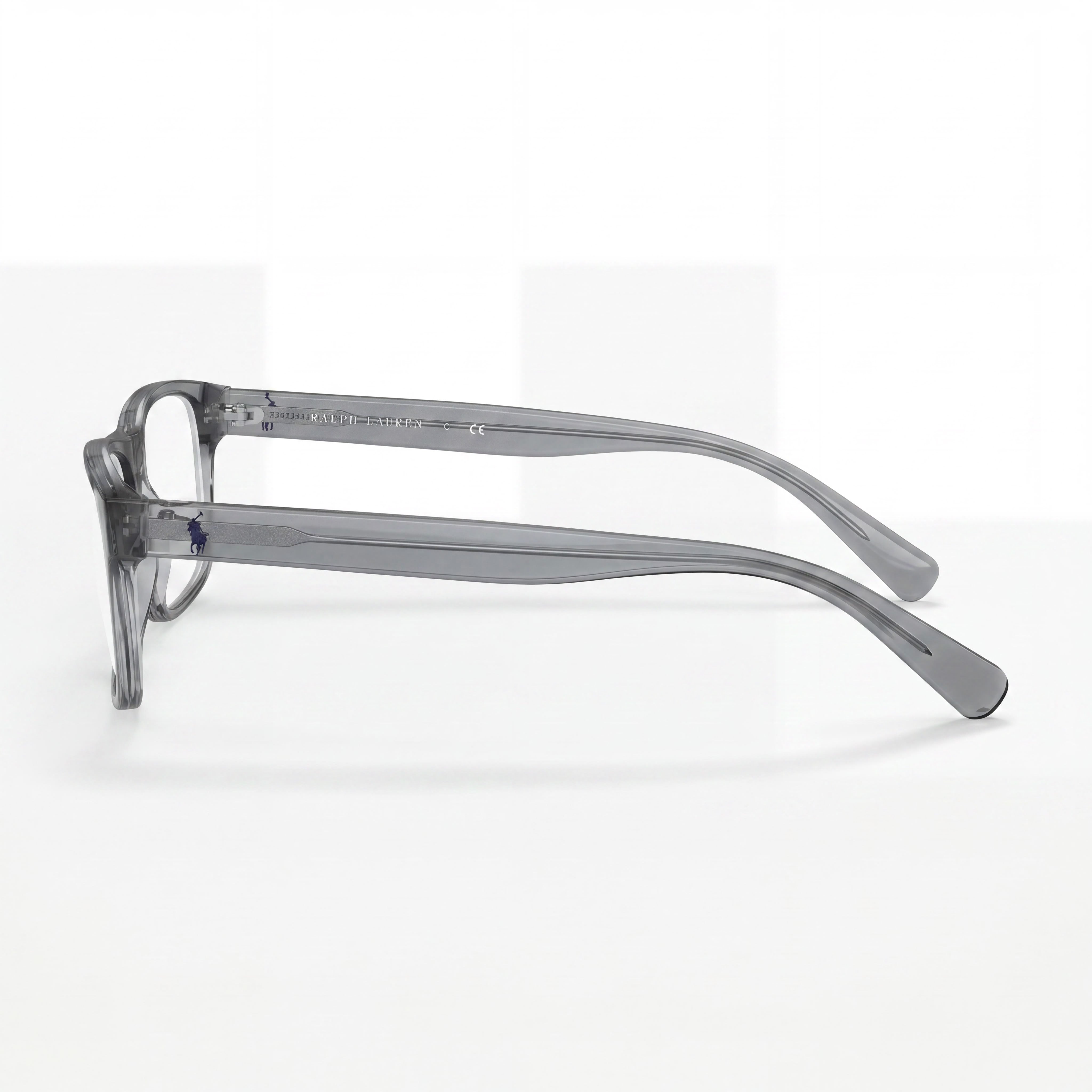 POLO RALPH LAUREN Ph2223 Men's Transparent Grey Plastic Eyeglass Frames 58mm, Photo 3