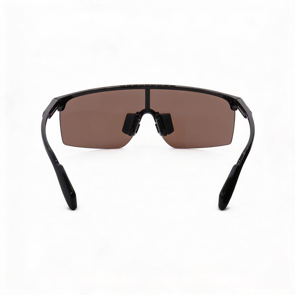 adidas Classic Men's Shiny Black TR90 Plastic Amber Non-Polarized 100% UV Protection Sunglasses 59mm