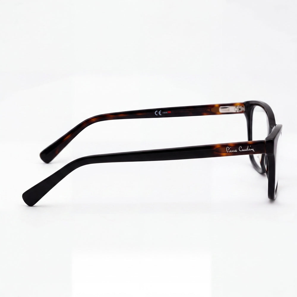 Pierre Cardin Pc 8420 Pga 53 - Montura de plástico color Havana negro para mujer, lentes transparentes, no polarizadas, 53 mm