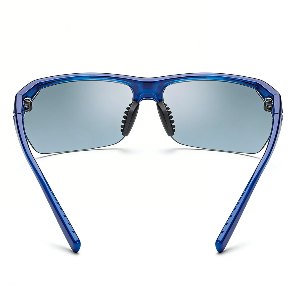 Gafas de sol de competición Nike Wayfarers de plástico azul para mujer con protección UV y lentes intercambiables