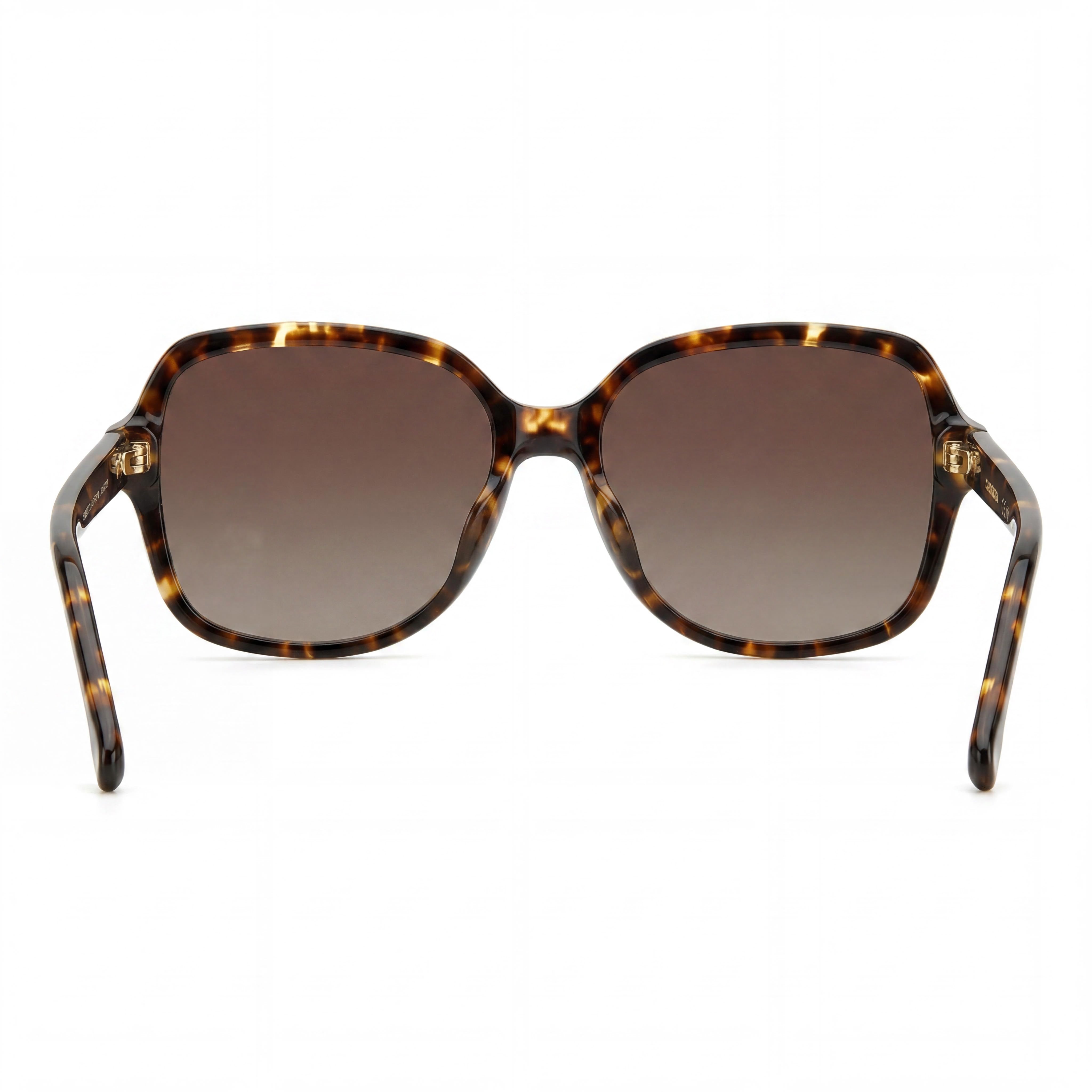 Gafas de sol polarizadas Carrera Classic para mujer, protección UV, de plástico marrón habana, con cristales marrones degradados de 55 mm, Photo 3