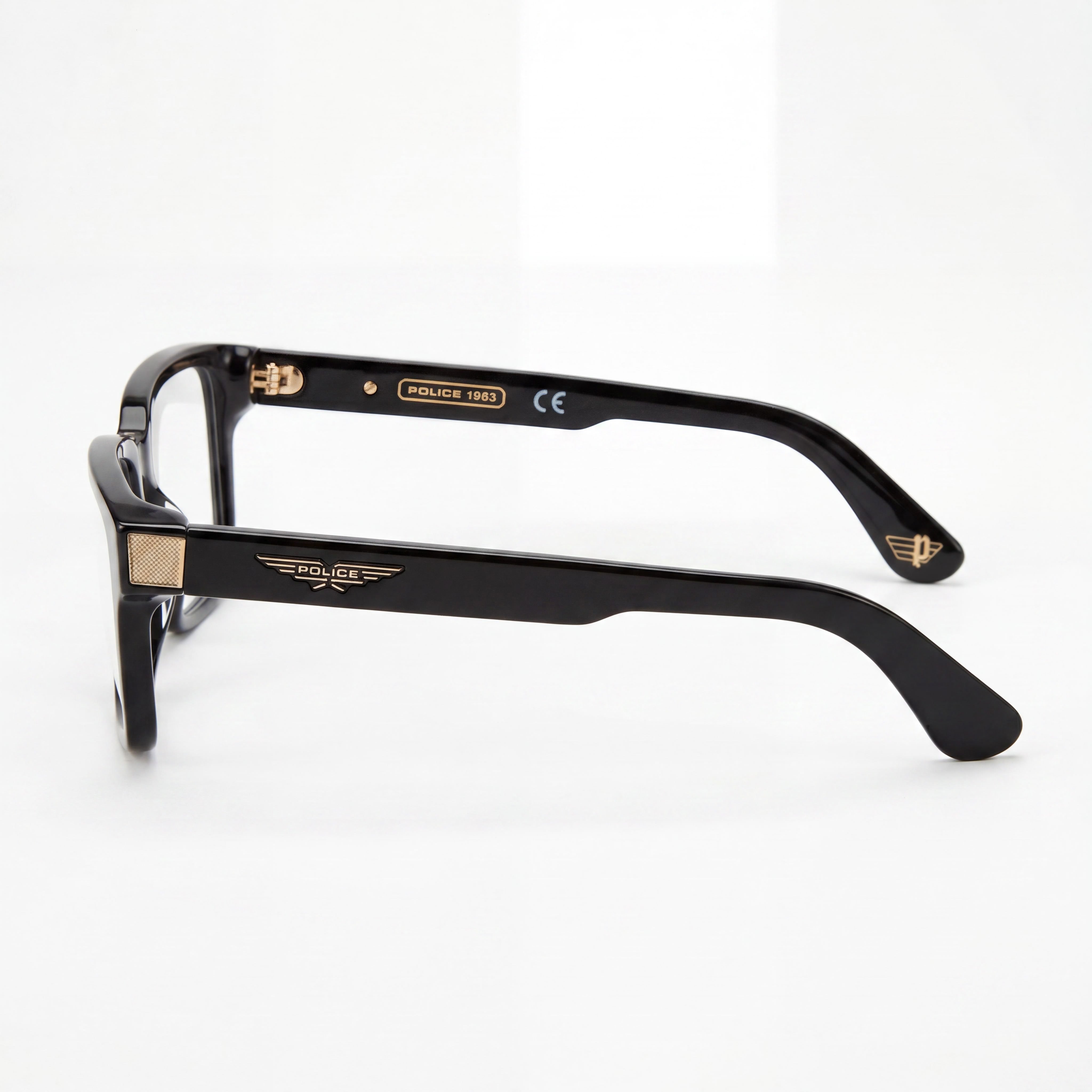 Gafas de sol Police VPLE36N rectangulares en negro brillante para hombre, 52mm, Photo 3