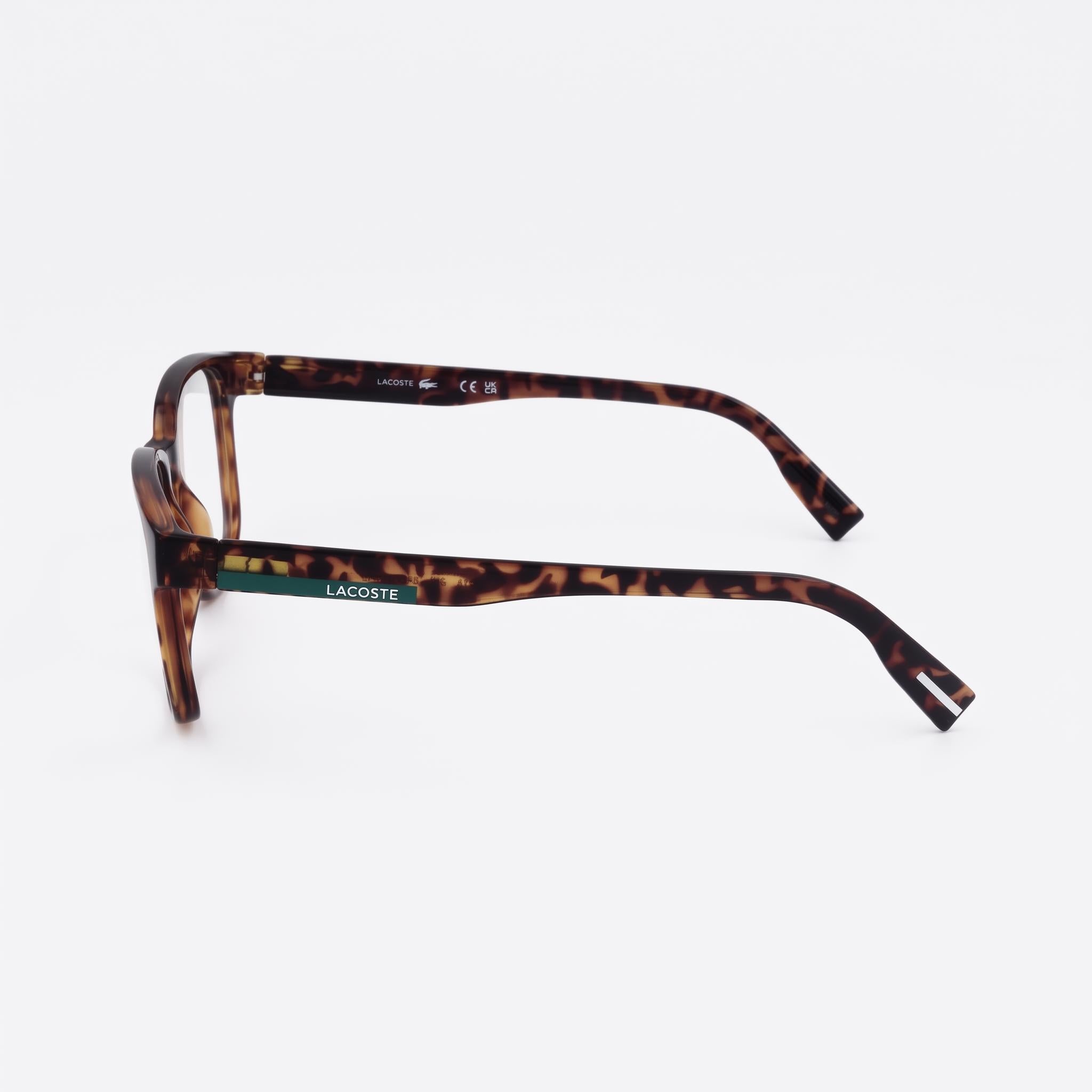 Gafas de Sol de Hombre Lacoste de Estilo Moderno con Montura de Acetato y Lentes de Policarbonato Havana Oscuro, Ancho de Lente 54mm, Photo 2