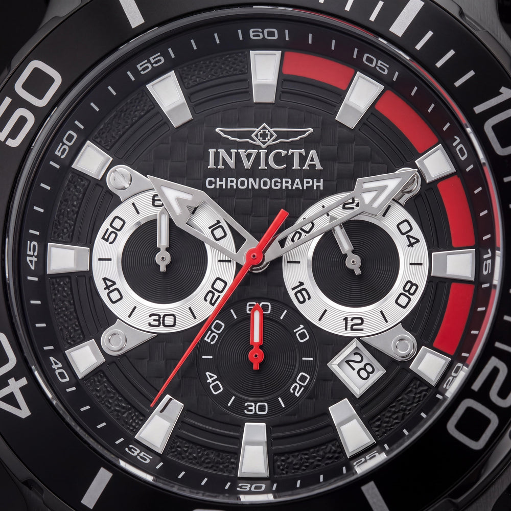 Invicta 50227 Coalition Forces Reloj Cronógrafo de Cuarzo para Hombre, Negro, 52 mm, Acero Inoxidable