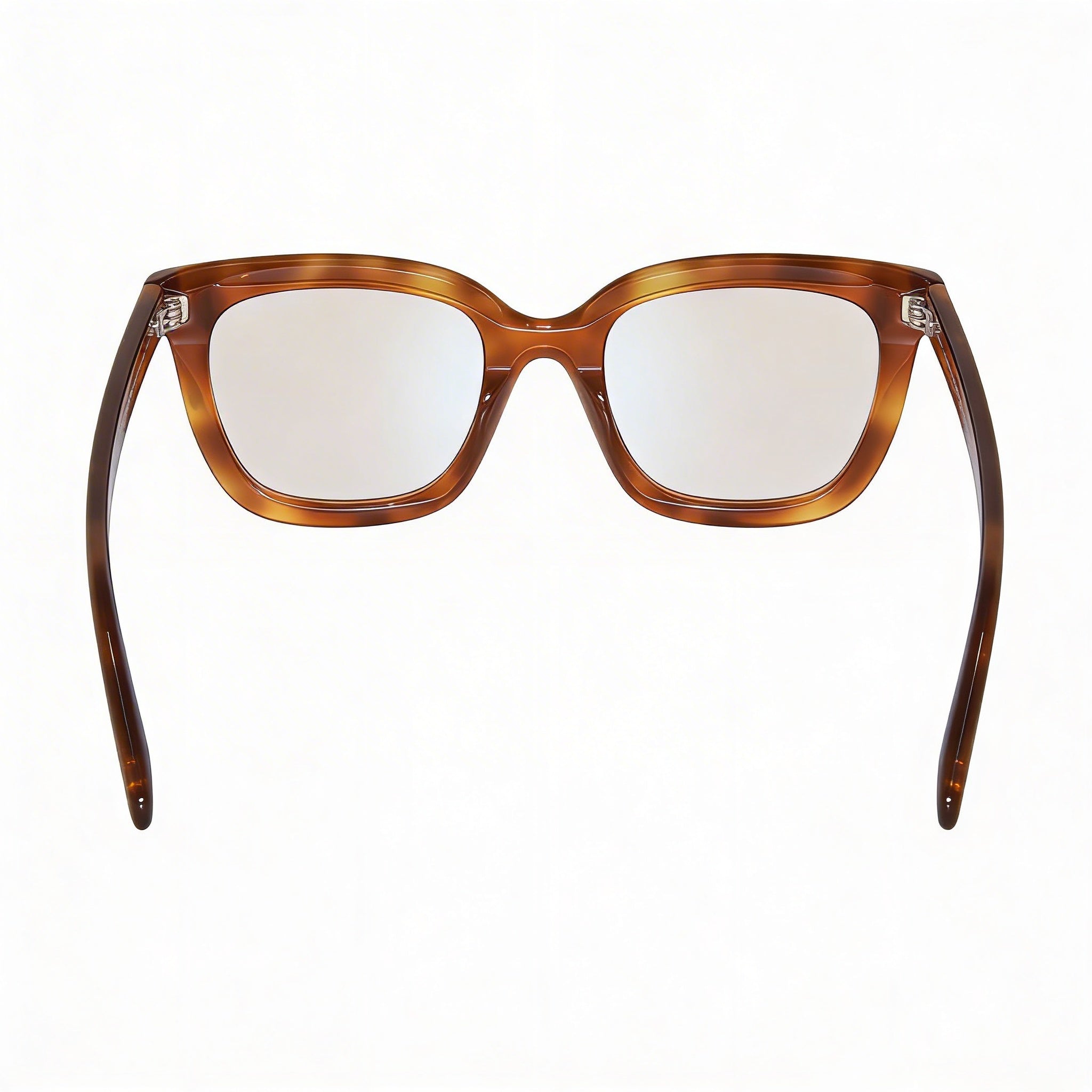 Tom Ford Gafas de Mujer Modernas Cuadradas con Montura Completa Bloqueo de Luz Azul Ámbar Transparente Brillante 51mm, Photo 4